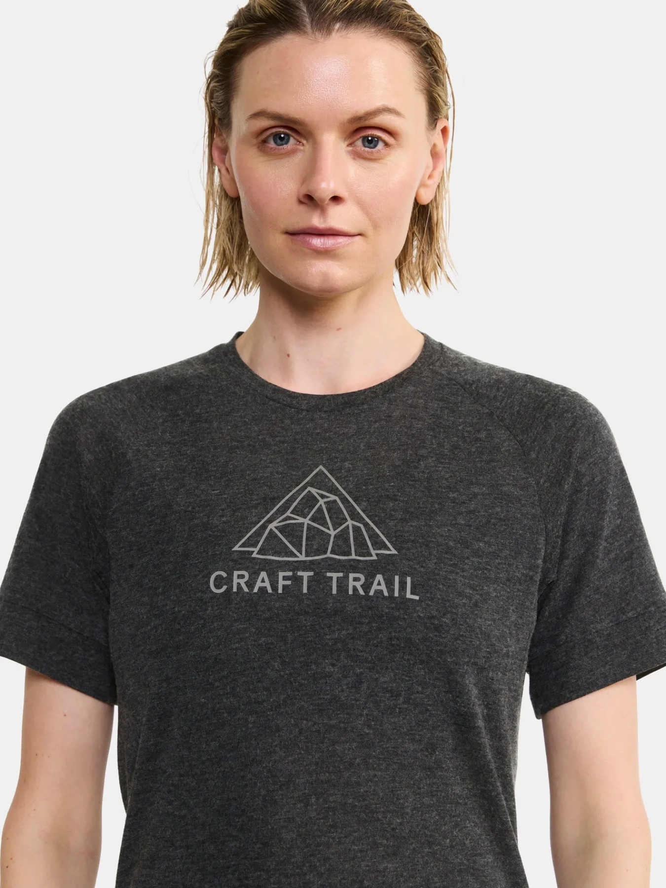 T-Skjorter & Singleter|Løping>Craft Sportswear ADV Trail Wool Ss Tee W Black-Melange