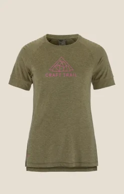 T-Skjorter & Singleter|Løping>Craft Sportswear ADV Trail Wool Ss Tee W Rift/Melange