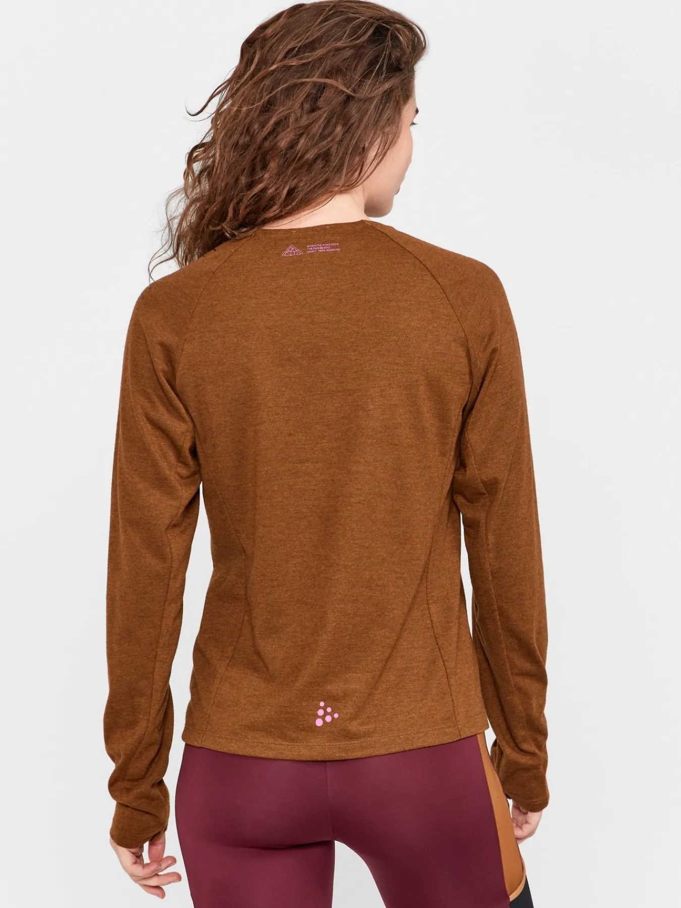 Gensere|Løping>Craft Sportswear ADV Trail Wool Wind LS Tee W Roots-Melange