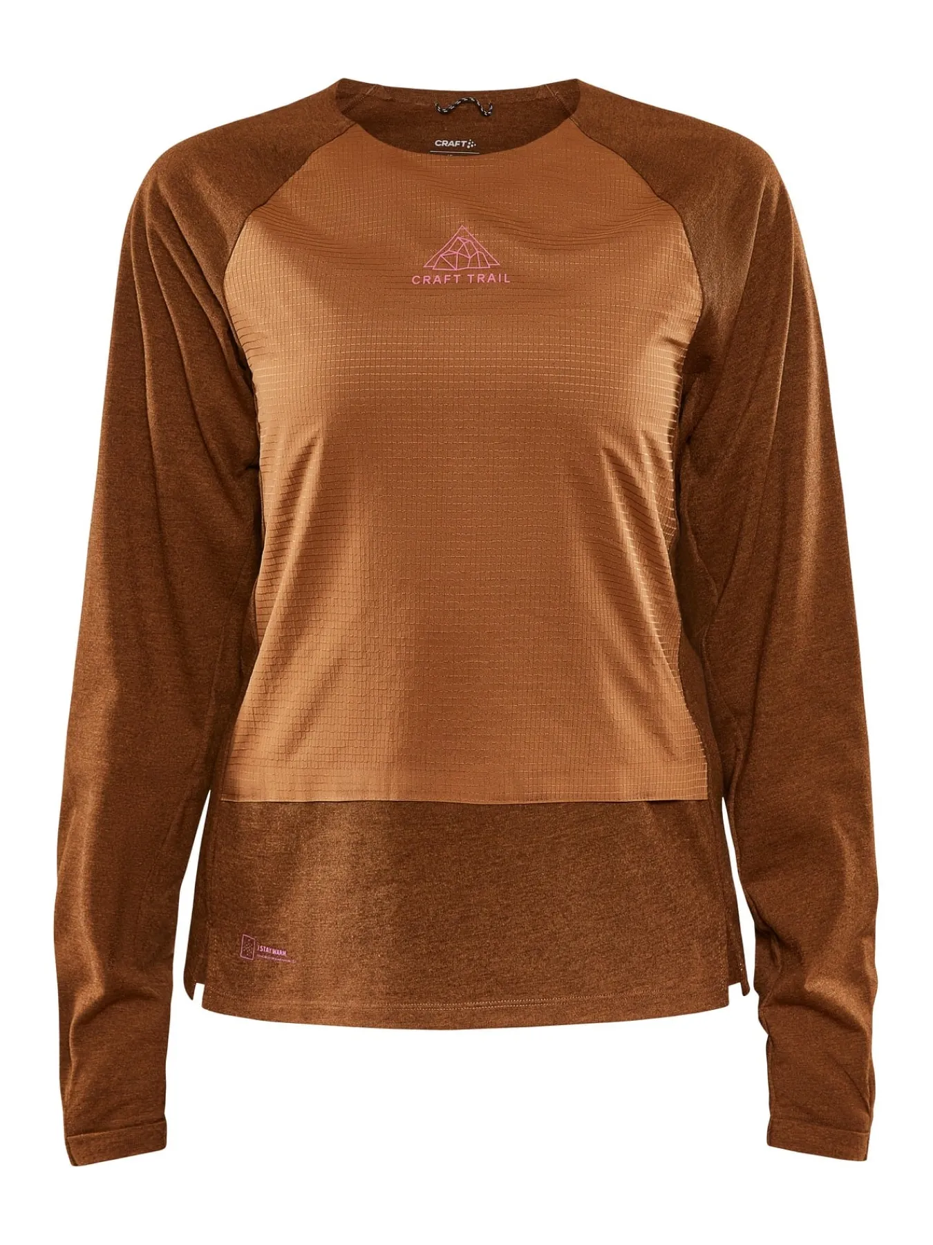 Gensere|Løping>Craft Sportswear ADV Trail Wool Wind LS Tee W Roots-Melange