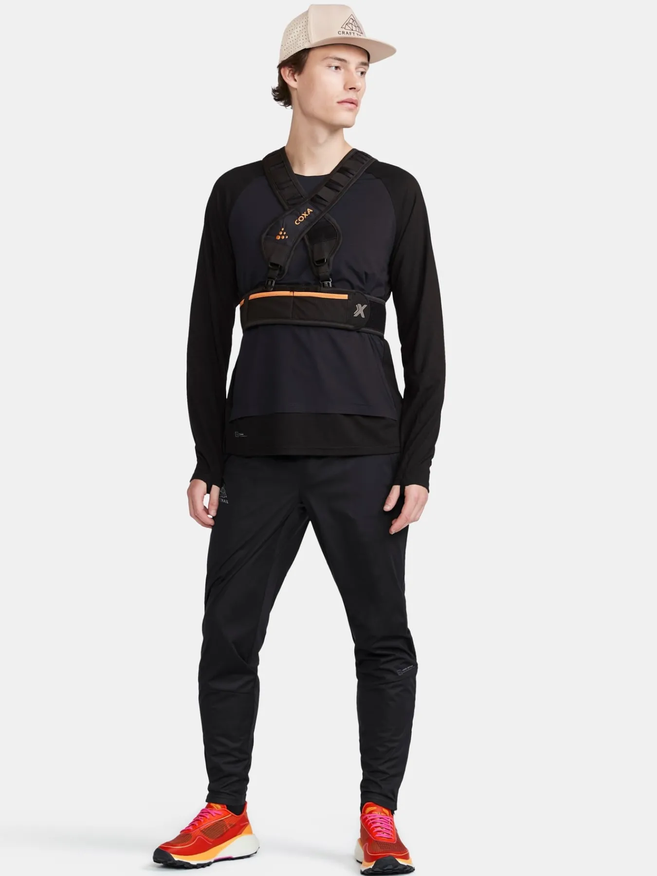 T-Skjorter & Singleter|Løping>Craft Sportswear ADV Trail Wool Wind LS Tee M Black-Melange