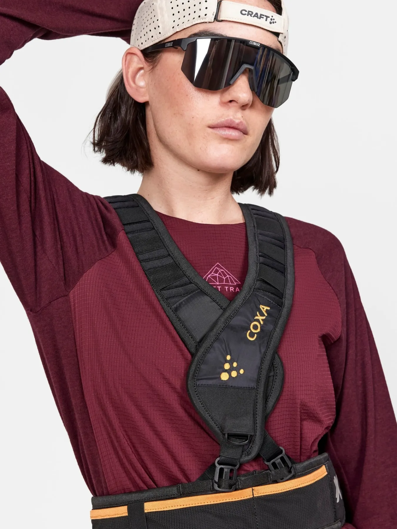 Gensere|Løping>Craft Sportswear ADV Trail Wool Wind LS Tee W Punsch-Melange