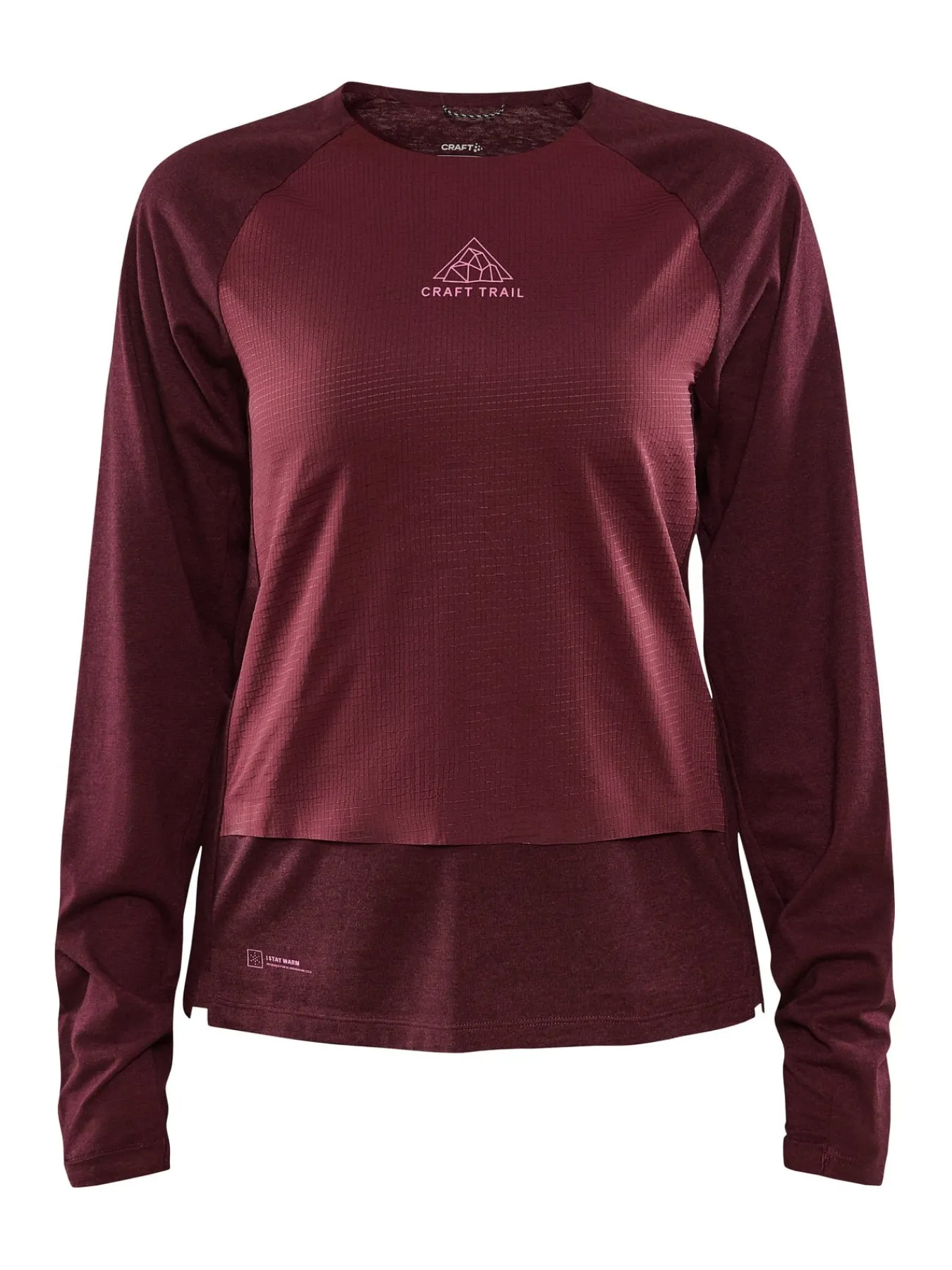 Gensere|Løping>Craft Sportswear ADV Trail Wool Wind LS Tee W Punsch-Melange