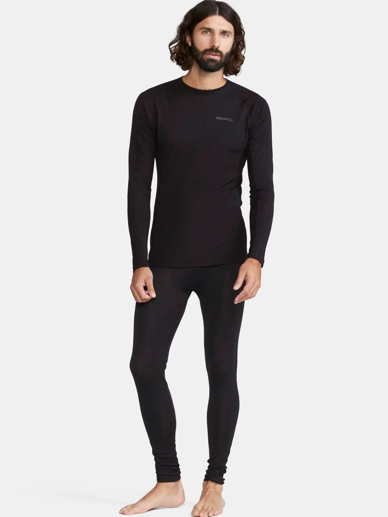 T-Skjorter & Singleter|Ull- & Superundertøy>Craft Sportswear ADV Wool Merino RN LS M Black