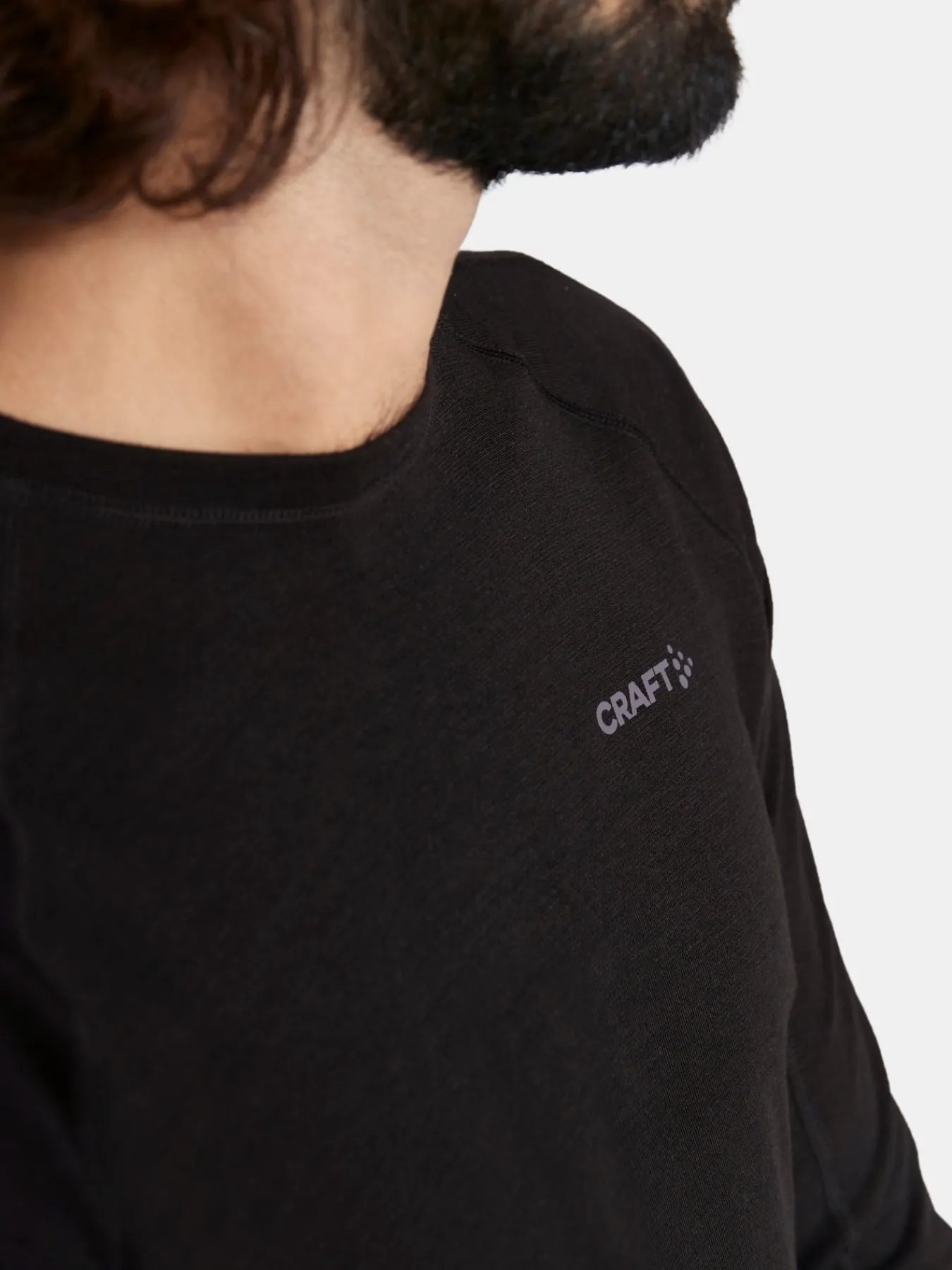 T-Skjorter & Singleter|Ull- & Superundertøy>Craft Sportswear ADV Wool Merino RN LS M Black