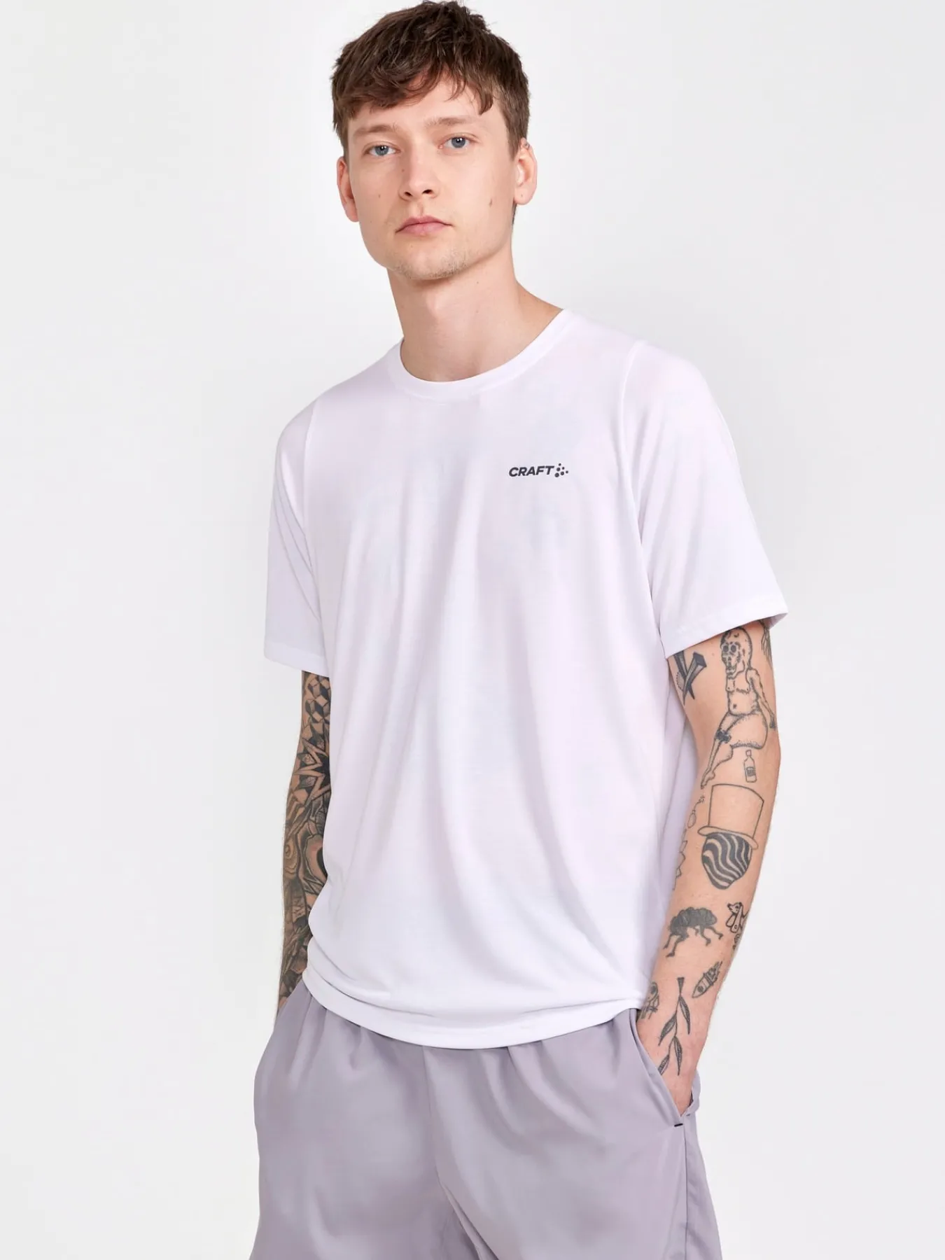 T-Skjorter & Singleter|Trening>Craft Sportswear Collective Bi-Blend Ss Tee M White