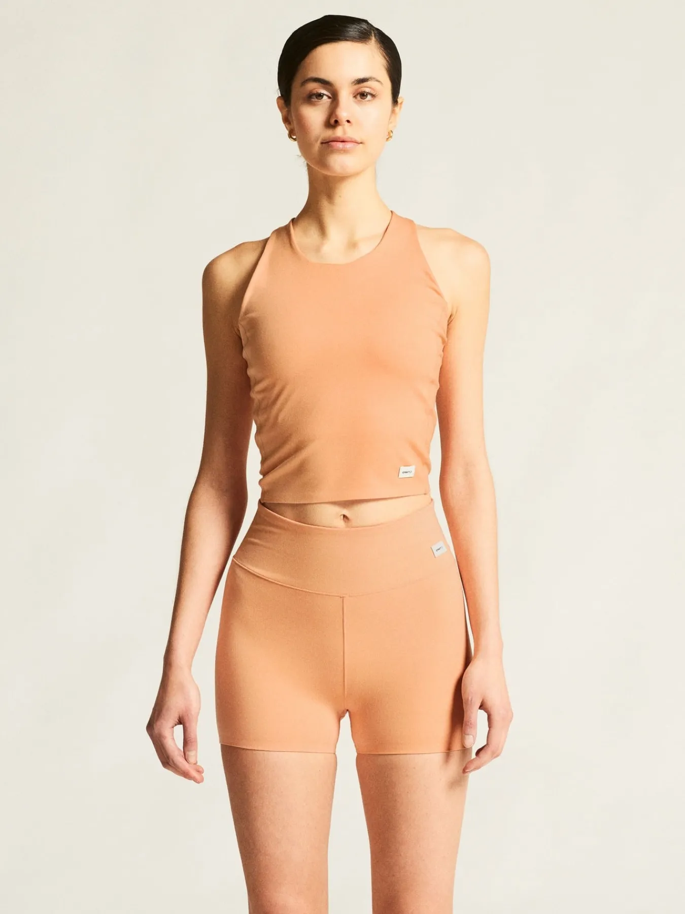 T-Skjorter & Singleter|Trening>Craft Sportswear Collective Cropped Singlet W Apricot