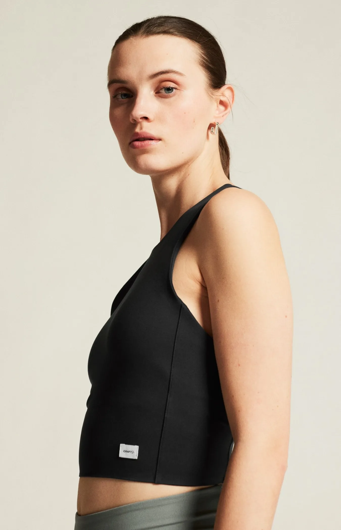 T-Skjorter & Singleter|Trening>Craft Sportswear Collective Cropped Singlet W Black