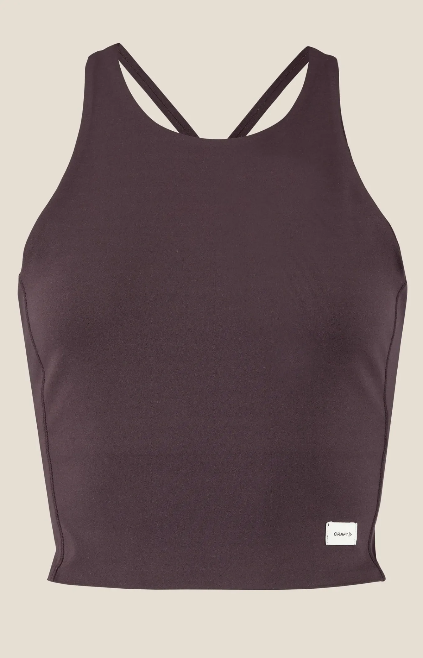 T-Skjorter & Singleter|Trening>Craft Sportswear Collective Cropped Singlet W Dk Plum