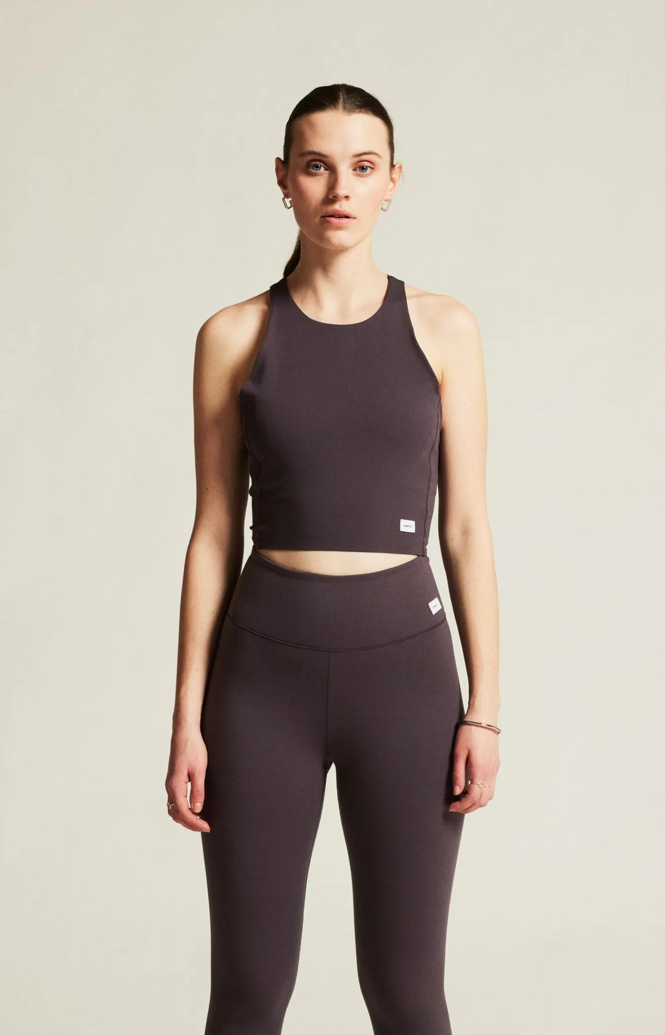 T-Skjorter & Singleter|Trening>Craft Sportswear Collective Cropped Singlet W Dk Plum