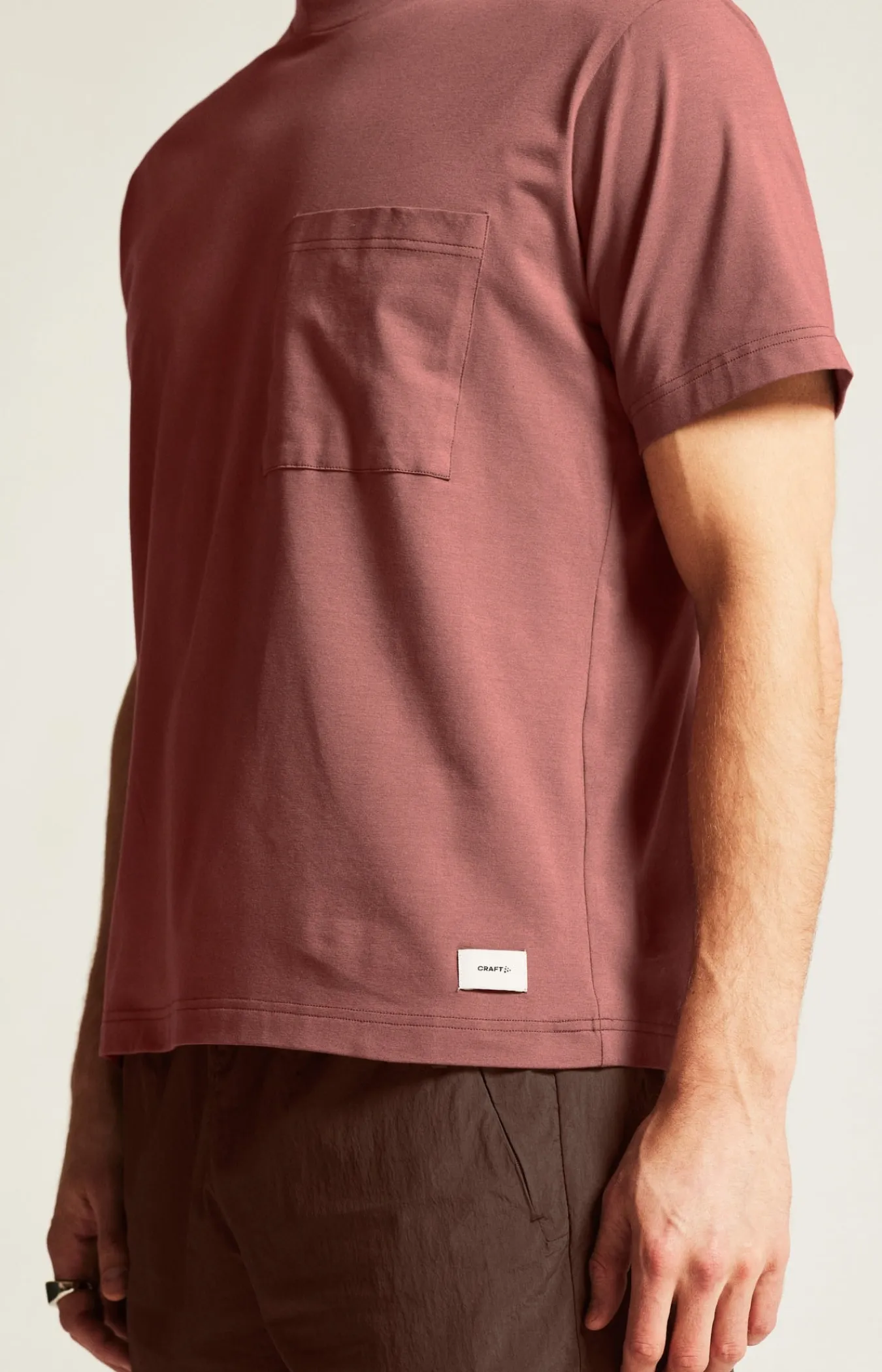 T-Skjorter & Singleter|Trening>Craft Sportswear Collective Relaxed Ss Tee M Rose Brown