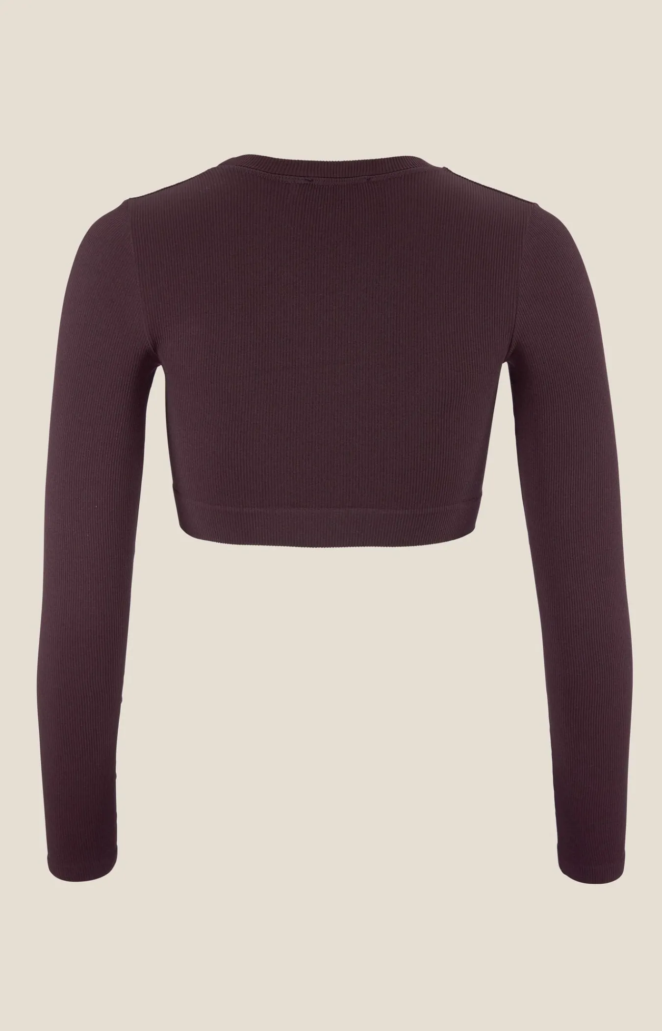 Gensere|Trening>Craft Sportswear Collective Rib Cropped Ls Top W Dk Plum