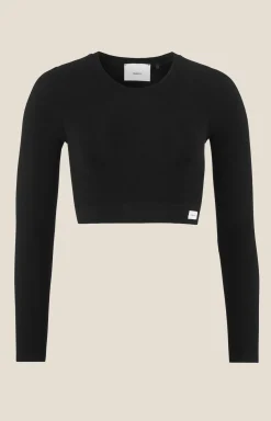 Gensere|Trening>Craft Sportswear Collective Rib Cropped Ls Top W Black