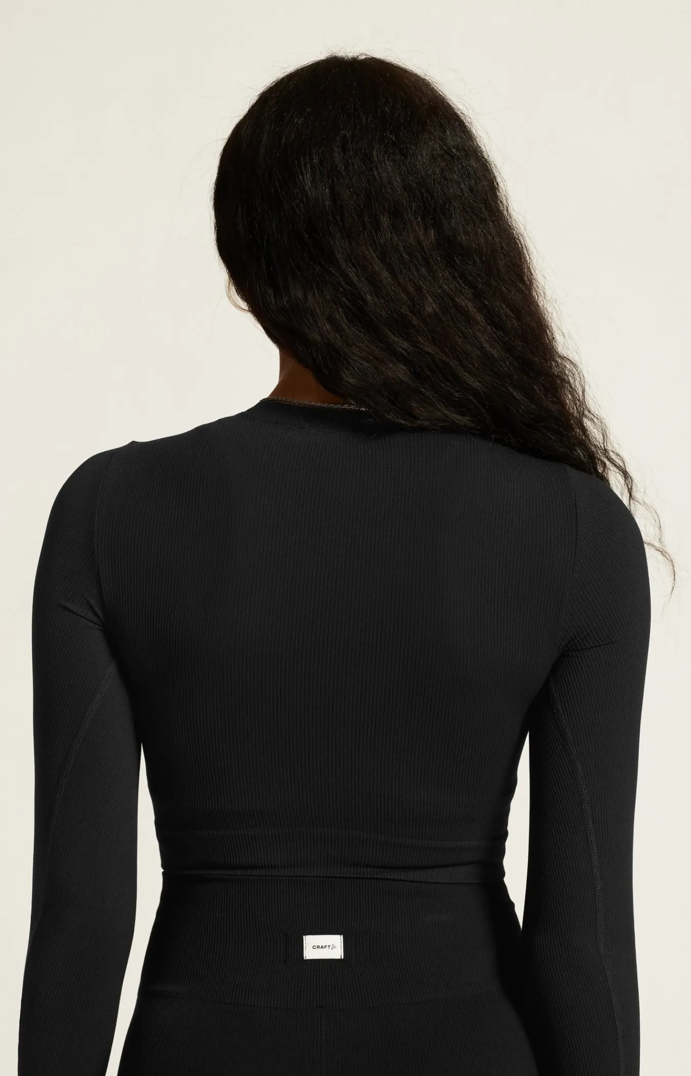 Gensere|Trening>Craft Sportswear Collective Rib Cropped Ls Top W Black