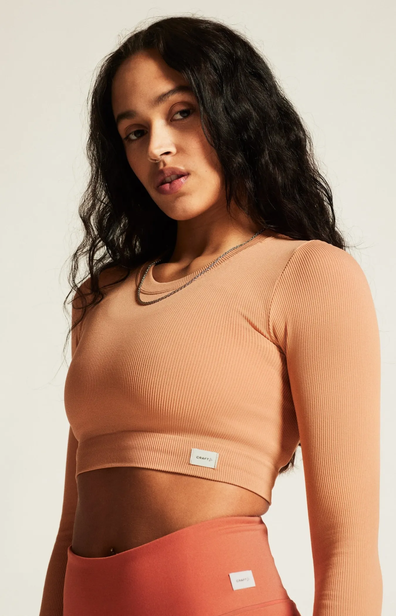 Gensere|Trening>Craft Sportswear Collective Rib Cropped Ls Top W Syrup