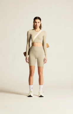 Gensere|Trening>Craft Sportswear Collective Rib Cropped Ls Top W Hay