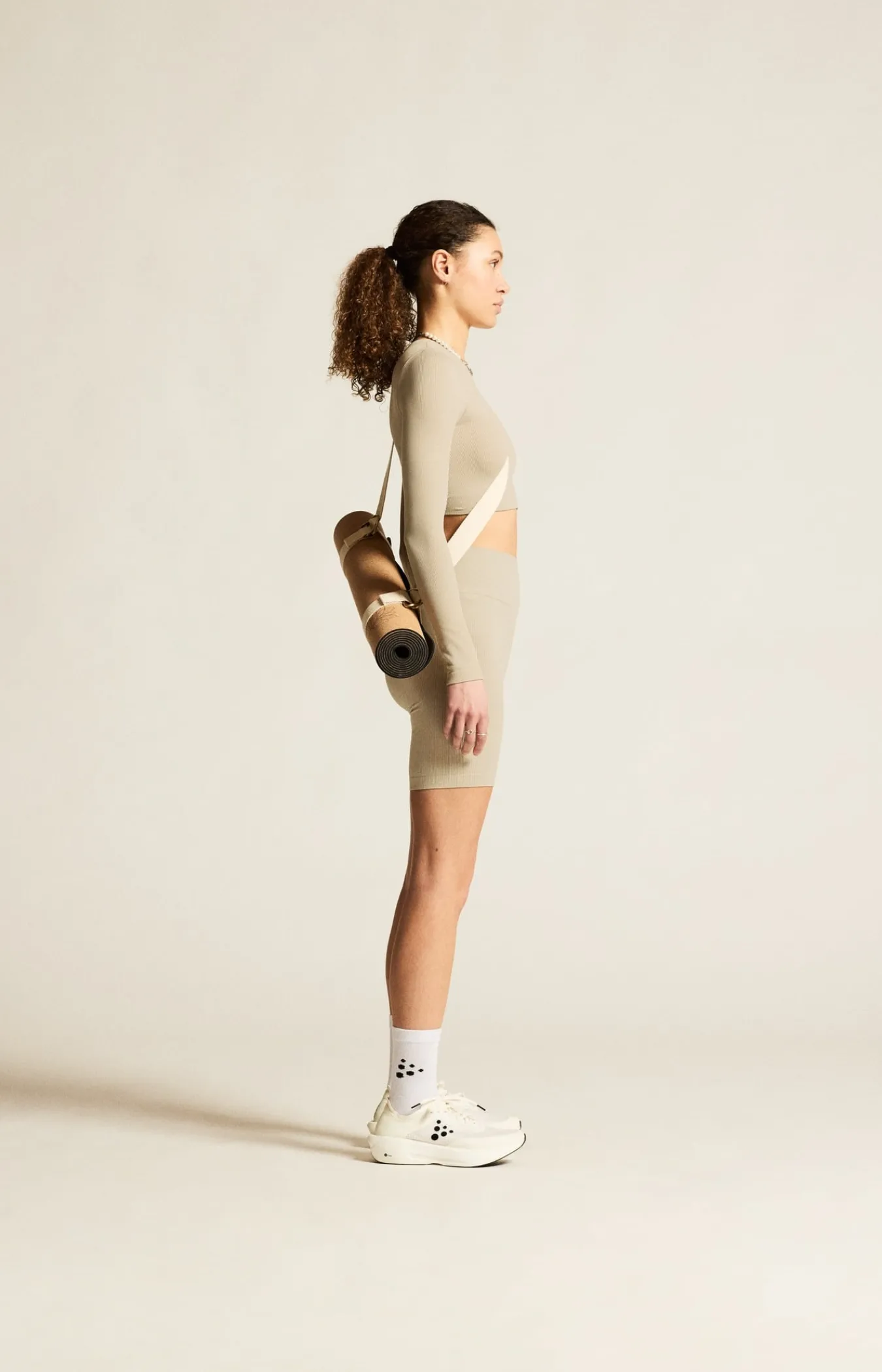 Gensere|Trening>Craft Sportswear Collective Rib Cropped Ls Top W Hay