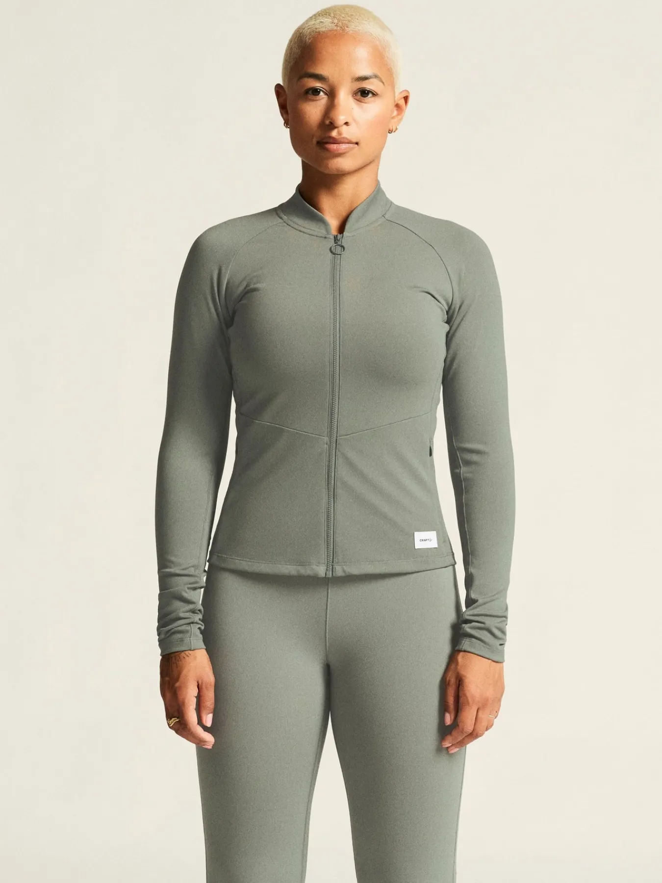 Gensere|Trening>Craft Sportswear Collective Zip Sweater W Leaf