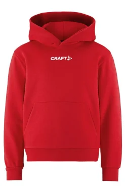Gensere>Craft Sportswear Community 2.0 Logo Hoodie Jr Bright red