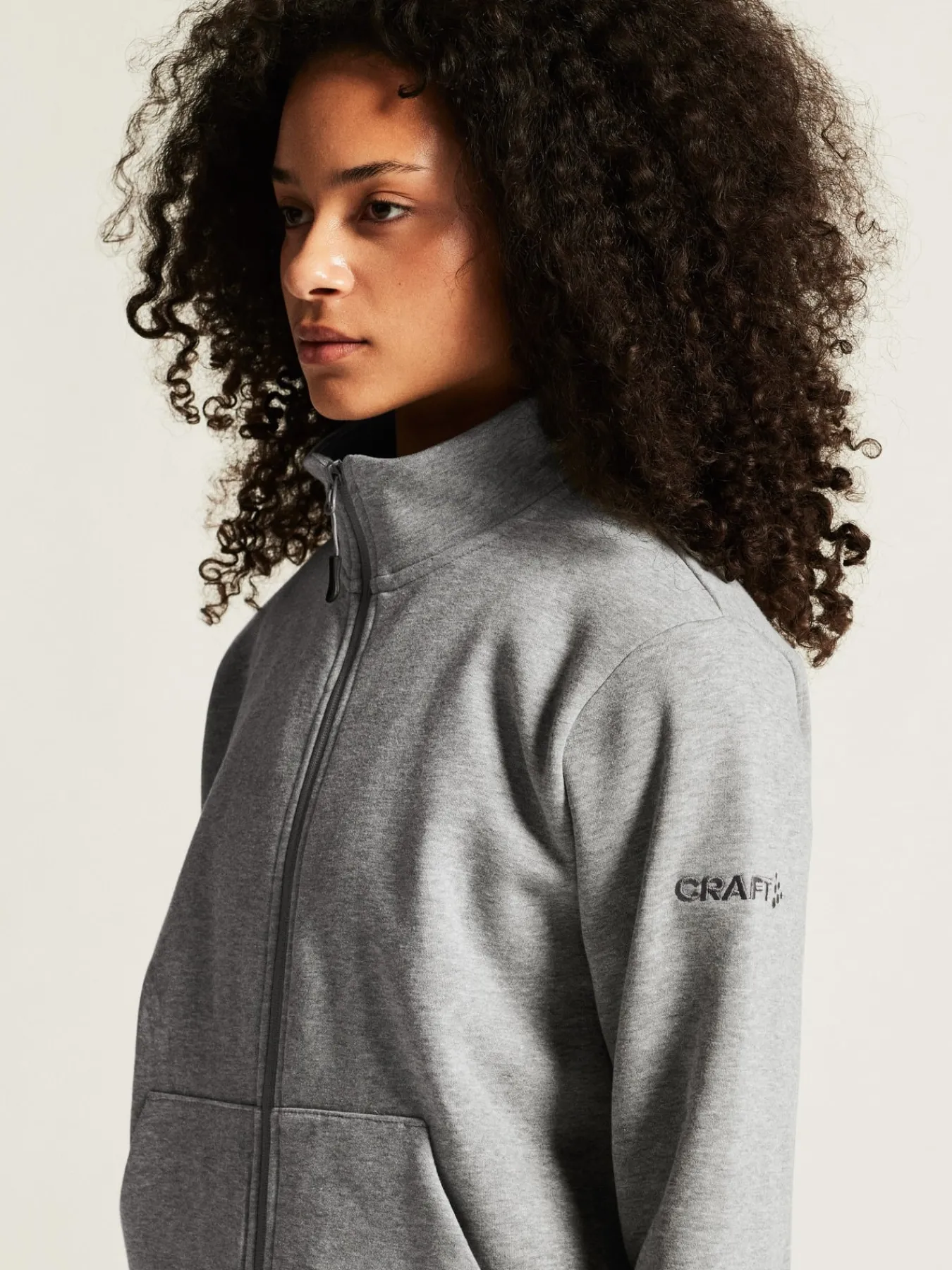 Gensere>Craft Sportswear Community 2.0 Zip Jkt W Grey melange