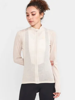 Gensere|Sykling>Craft Sportswear Core Bike Essence Wool LS Jersey W Plaster-Melange