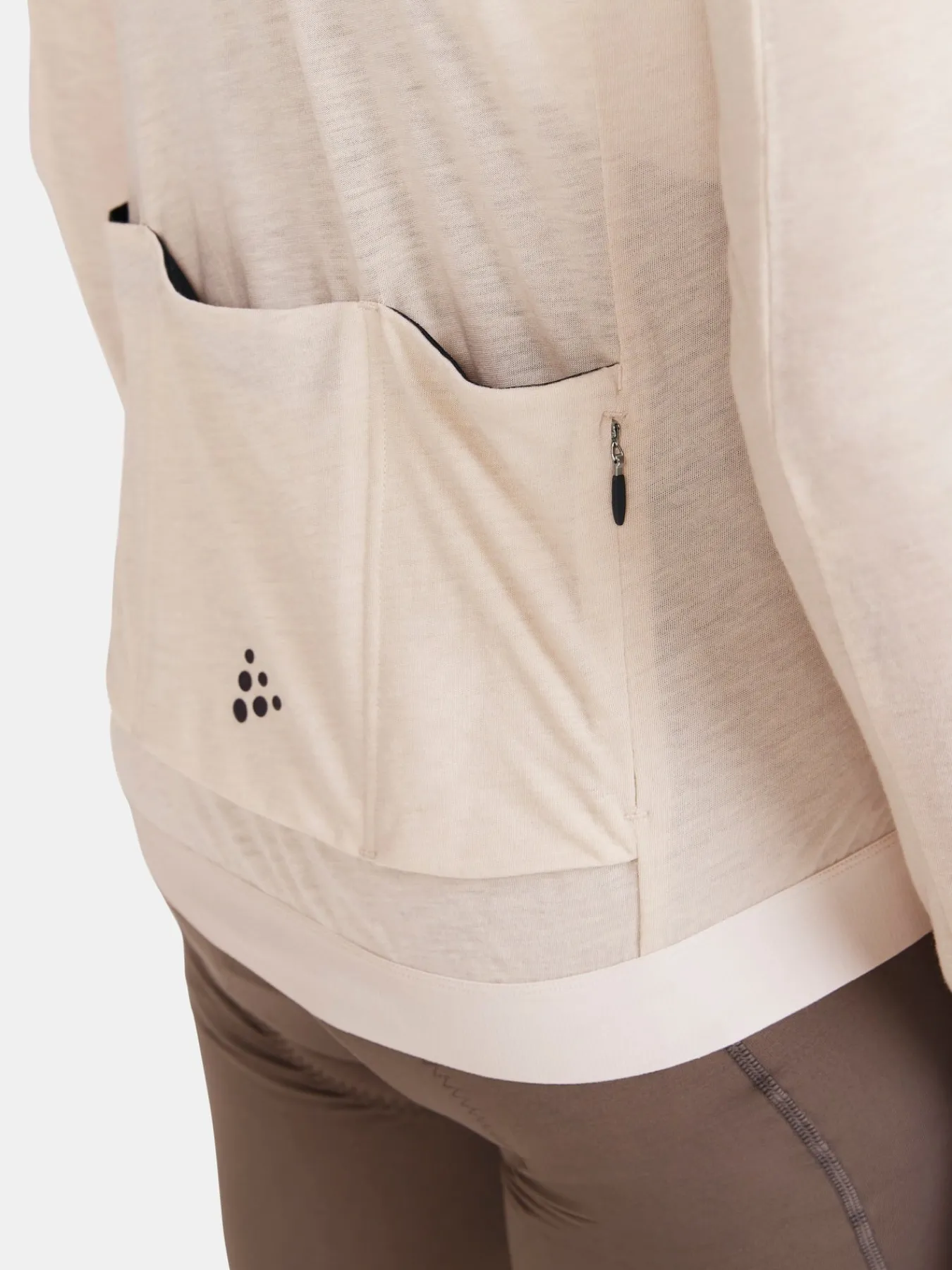 T-Skjorter & Singleter|Sykling>Craft Sportswear Core Bike Essence Wool LS Jersey M Plaster-Melange