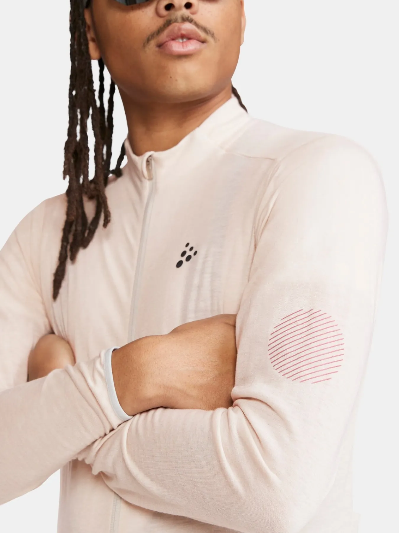 T-Skjorter & Singleter|Sykling>Craft Sportswear Core Bike Essence Wool LS Jersey M Plaster-Melange