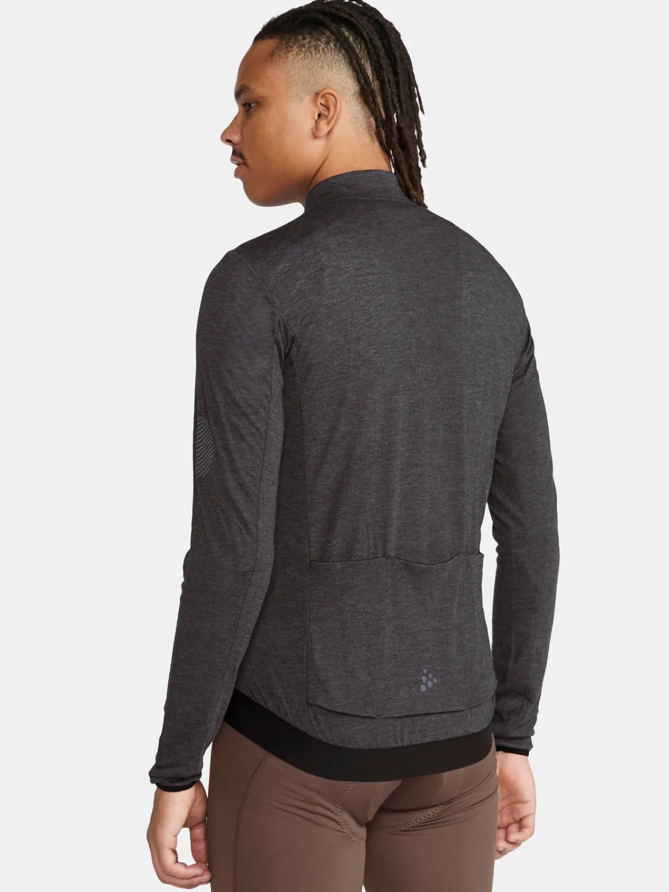 T-Skjorter & Singleter|Sykling>Craft Sportswear Core Bike Essence Wool LS Jersey M Black-Melange