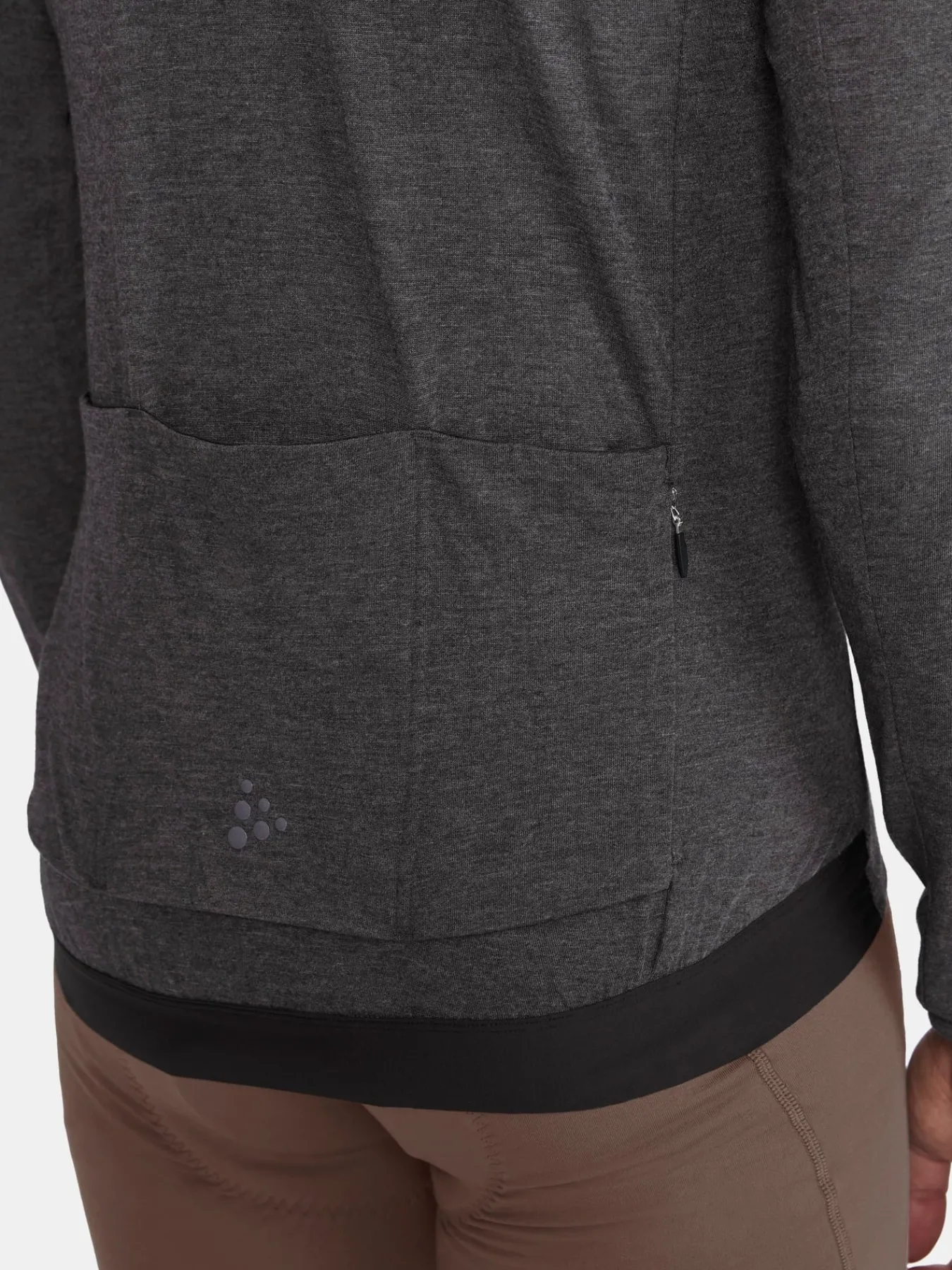 T-Skjorter & Singleter|Sykling>Craft Sportswear Core Bike Essence Wool LS Jersey M Black-Melange