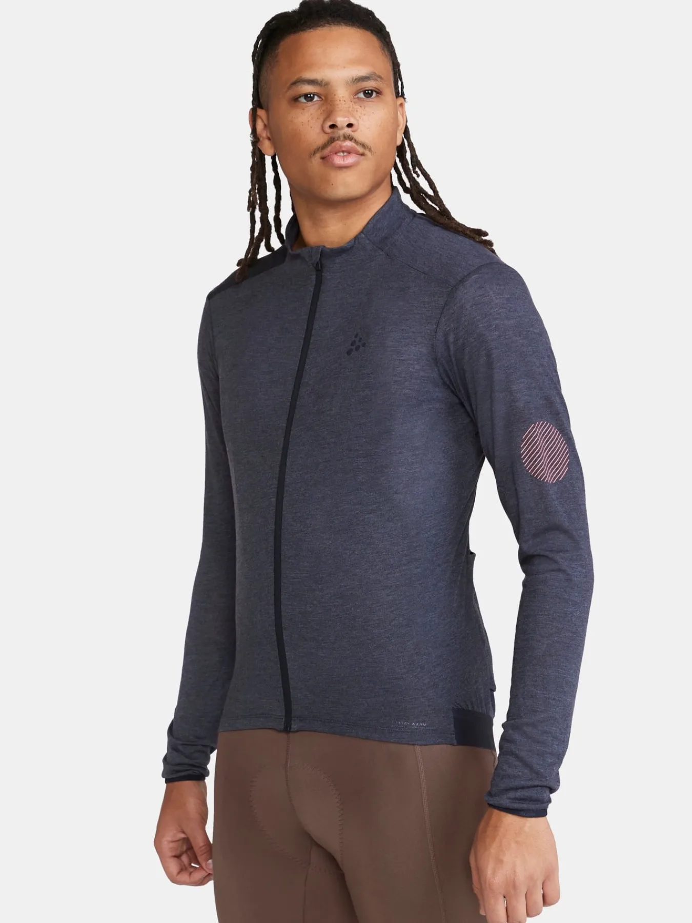 T-Skjorter & Singleter|Sykling>Craft Sportswear Core Bike Essence Wool LS Jersey M Blaze-Melange