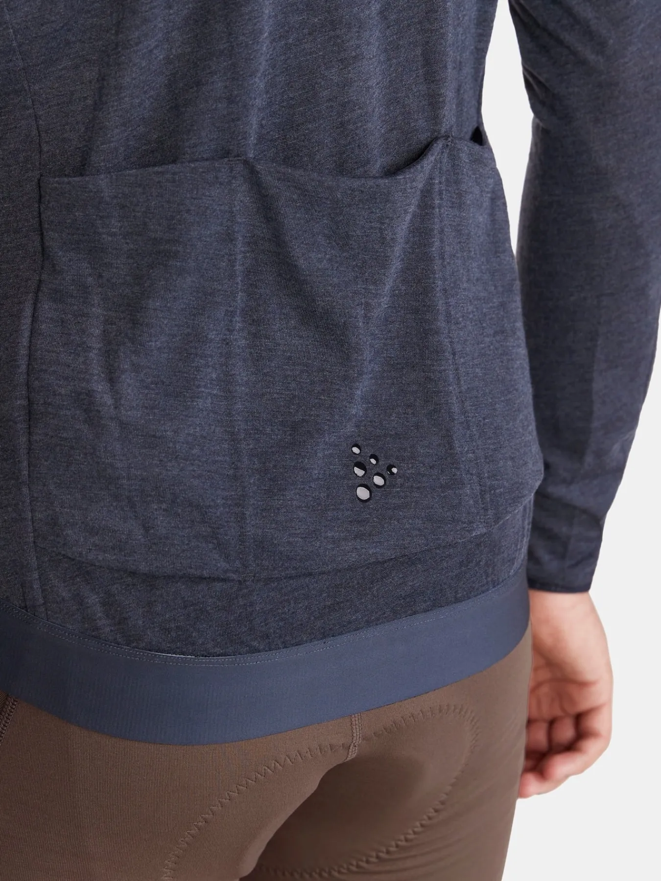 T-Skjorter & Singleter|Sykling>Craft Sportswear Core Bike Essence Wool LS Jersey M Blaze-Melange