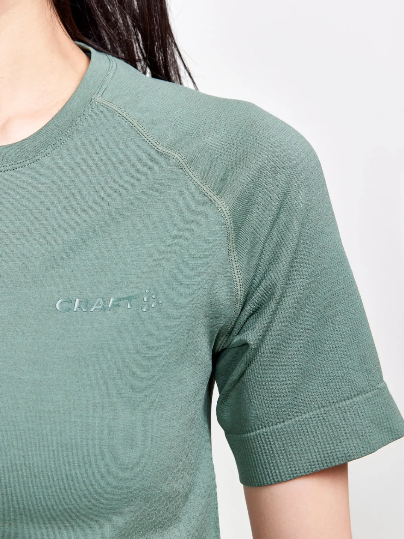 T-Skjorter & Singleter|Ull- & Superundertøy>Craft Sportswear CORE Dry Active Comfort Ss W Moss