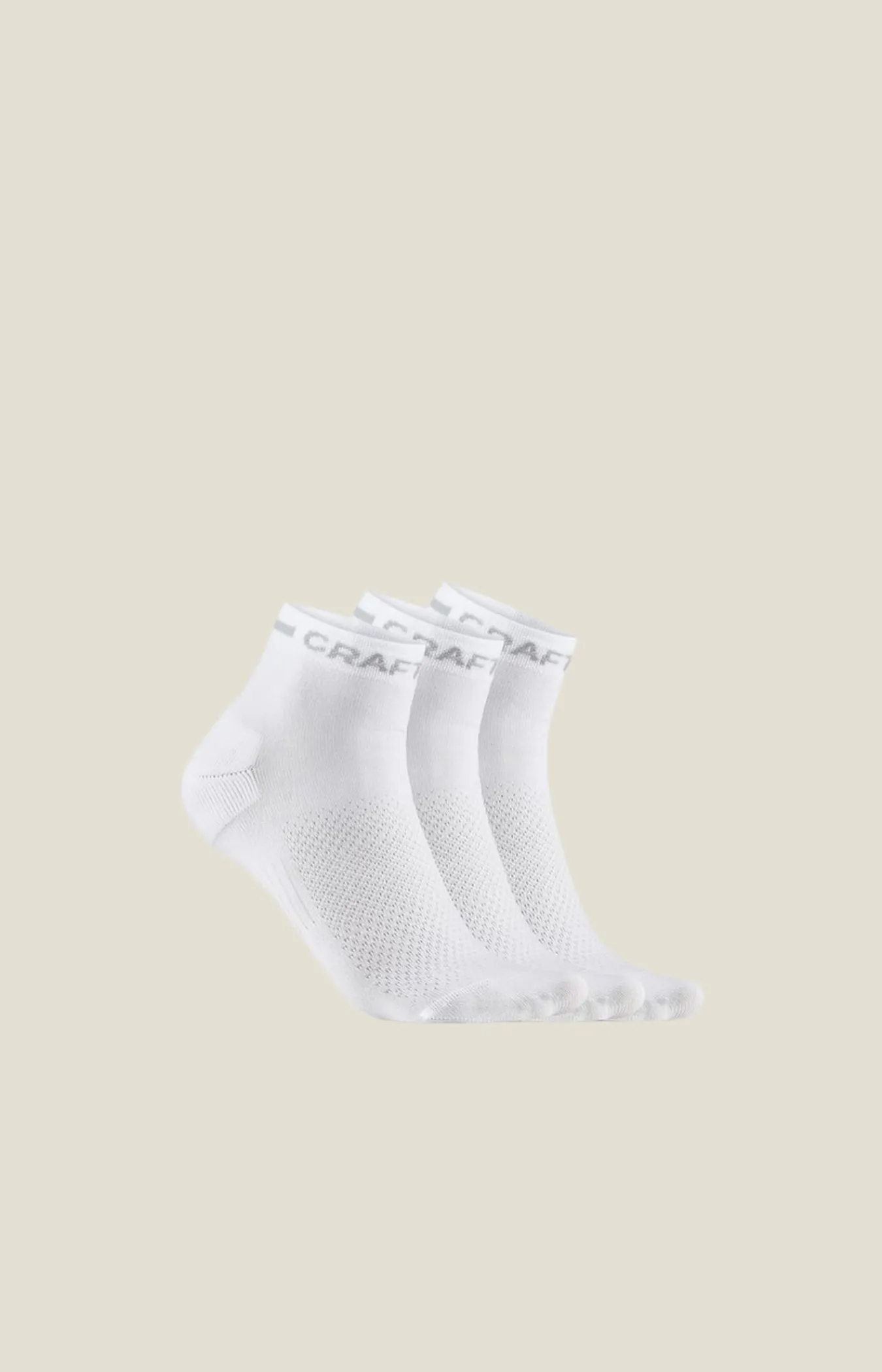 Sokker|Sokker>Craft Sportswear CORE Dry Mid Sock 3-Pack White
