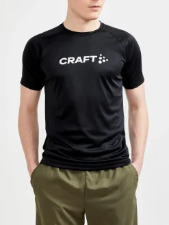 T-Skjorter & Singleter|Trening>Craft Sportswear CORE Essence Logo Tee M Black