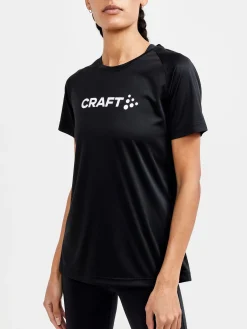 T-Skjorter & Singleter|Trening>Craft Sportswear CORE Essence Logo Tee W Black