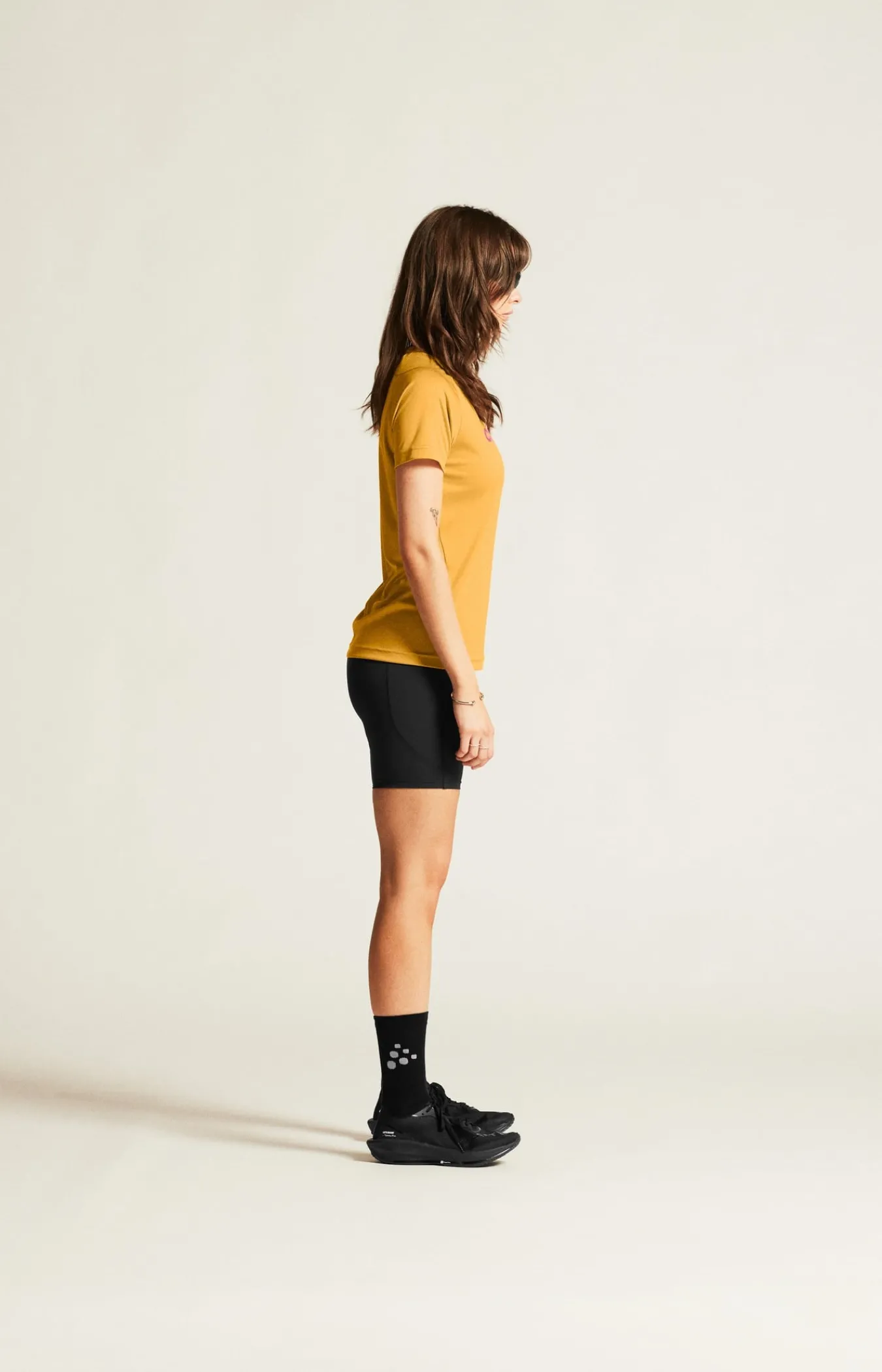 T-Skjorter & Singleter|Trening>Craft Sportswear CORE Essence Logo Tee W Turmeric/Rouge
