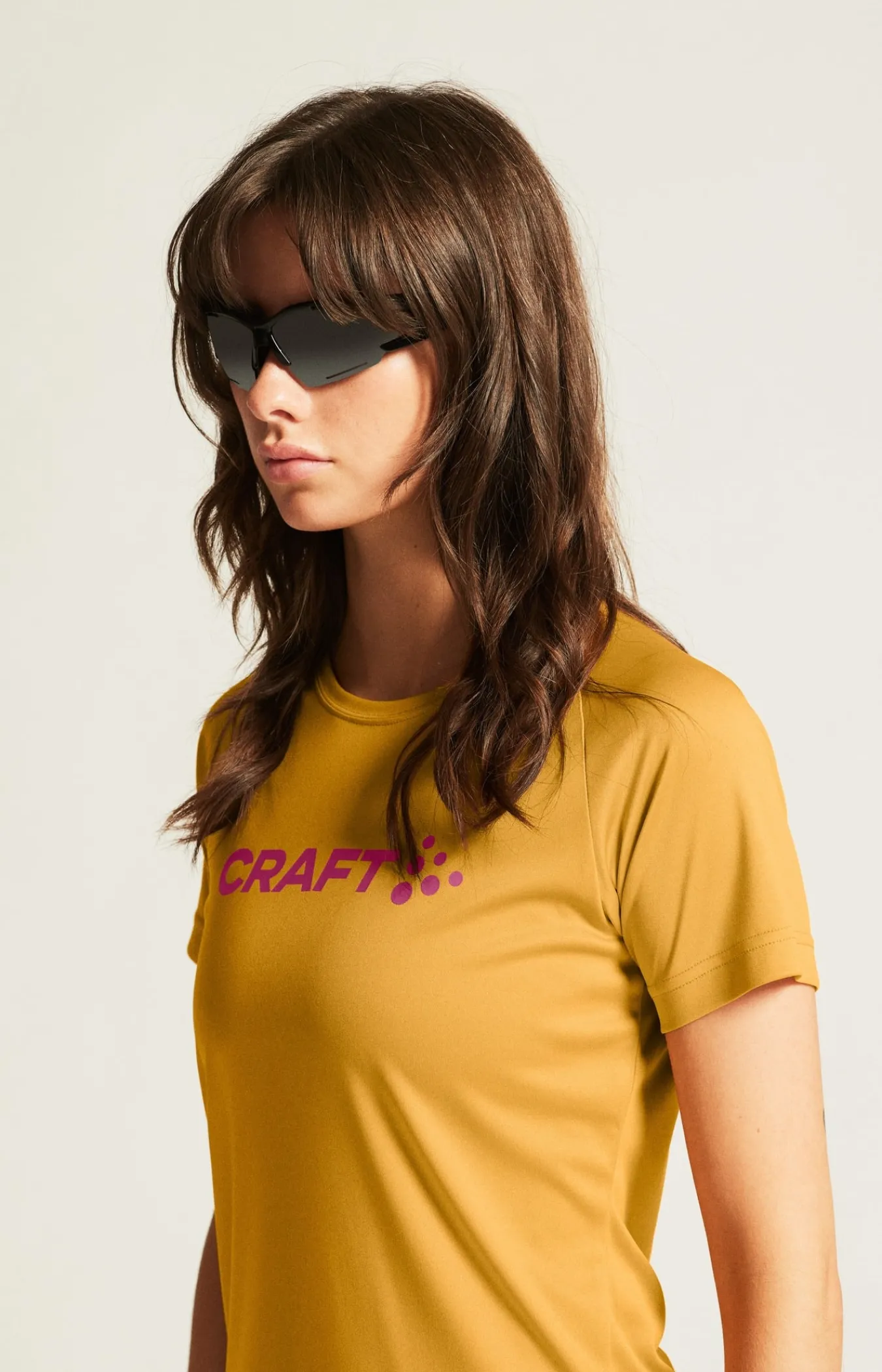 T-Skjorter & Singleter|Trening>Craft Sportswear CORE Essence Logo Tee W Turmeric/Rouge