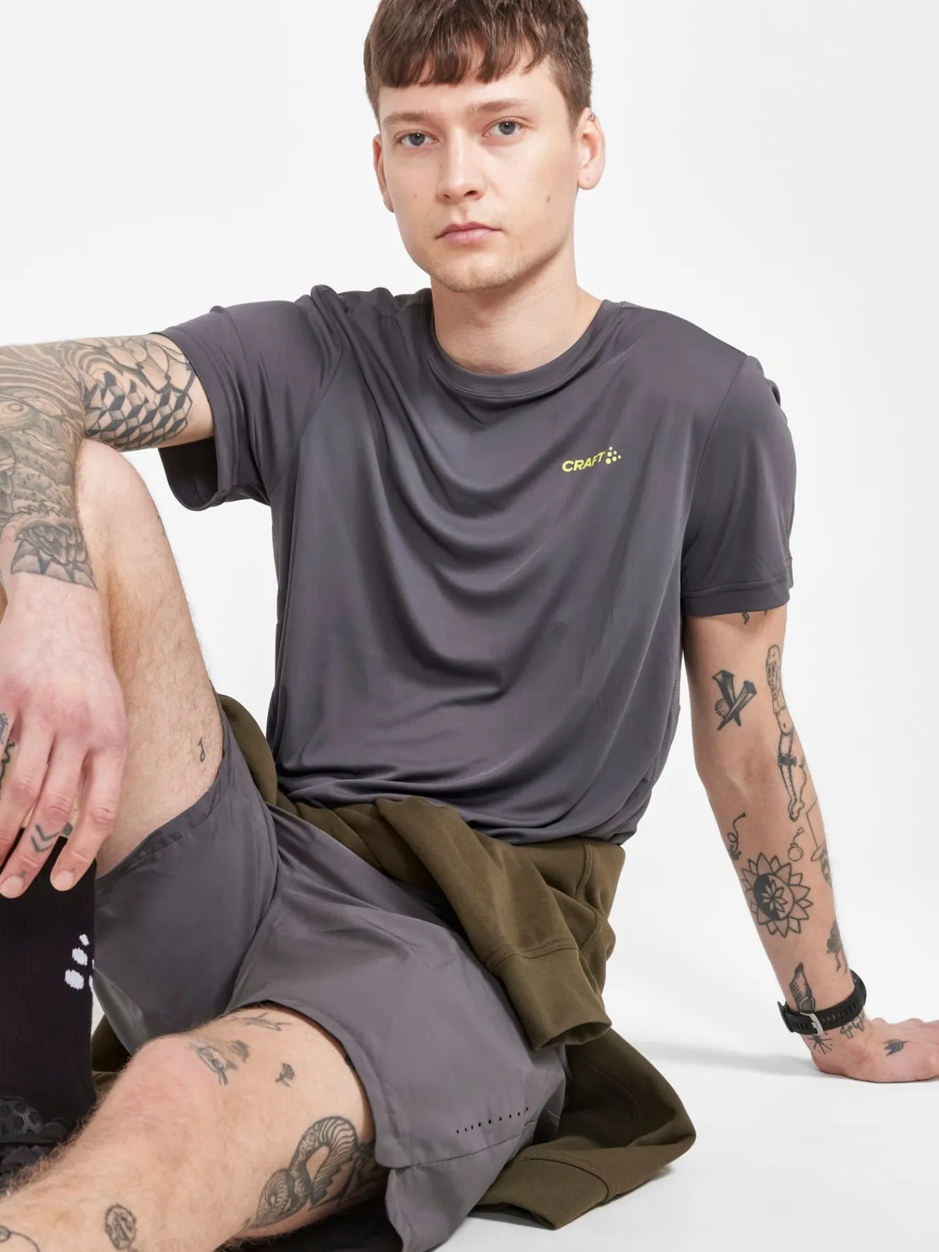 T-Skjorter & Singleter|Løping>Craft Sportswear CORE Essence SS Tee M Granite