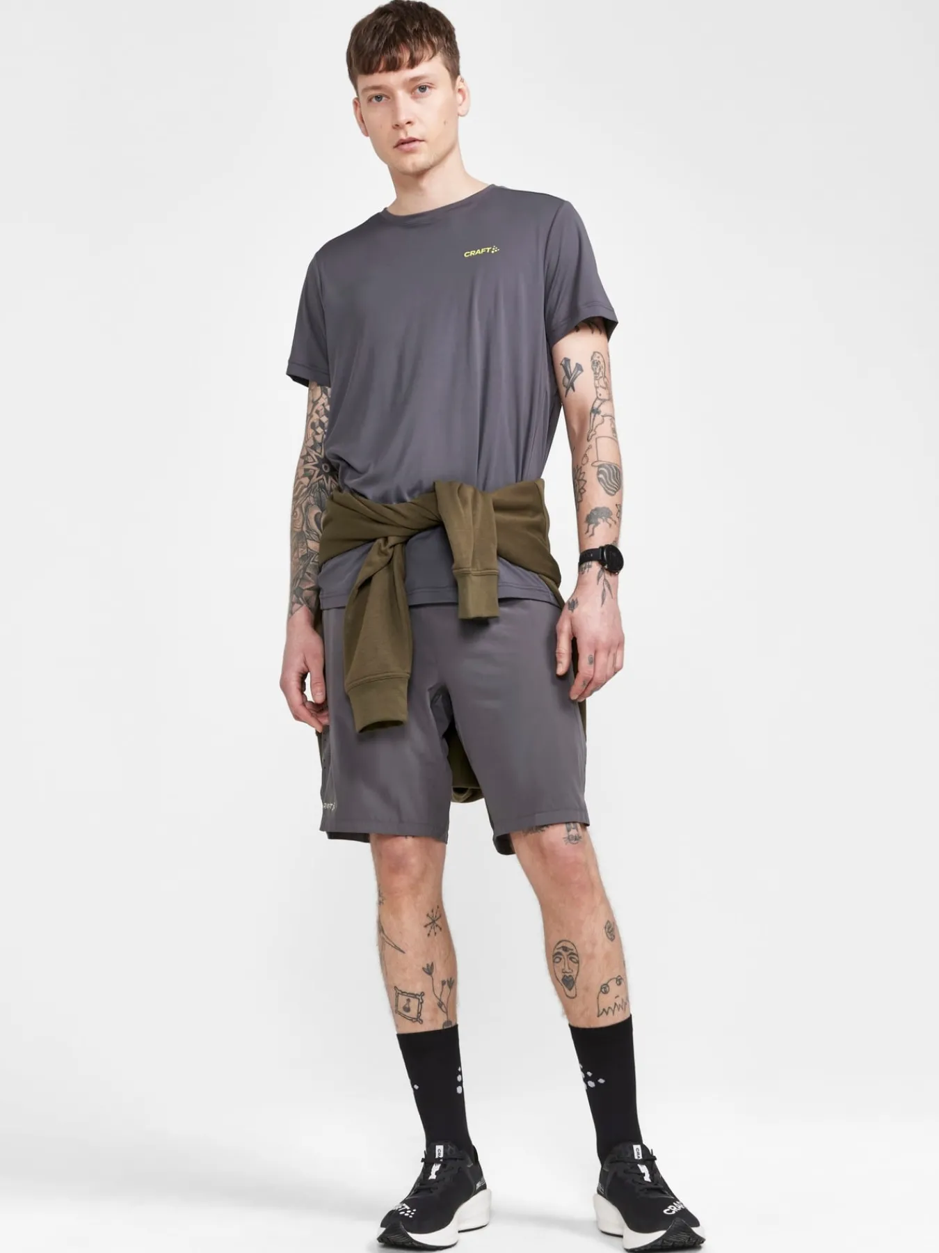 T-Skjorter & Singleter|Løping>Craft Sportswear CORE Essence SS Tee M Granite
