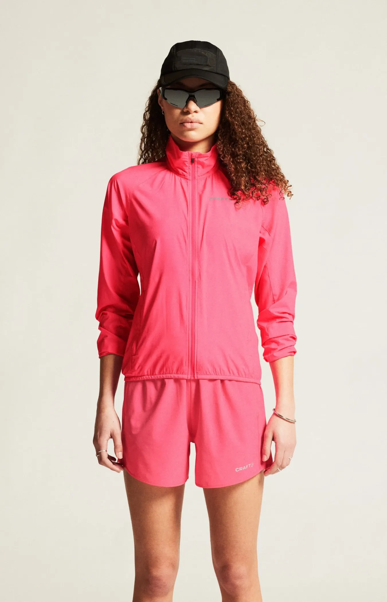 Jakker & Vester|Løping>Craft Sportswear CORE Essence Wind Jacket W Fuchsia