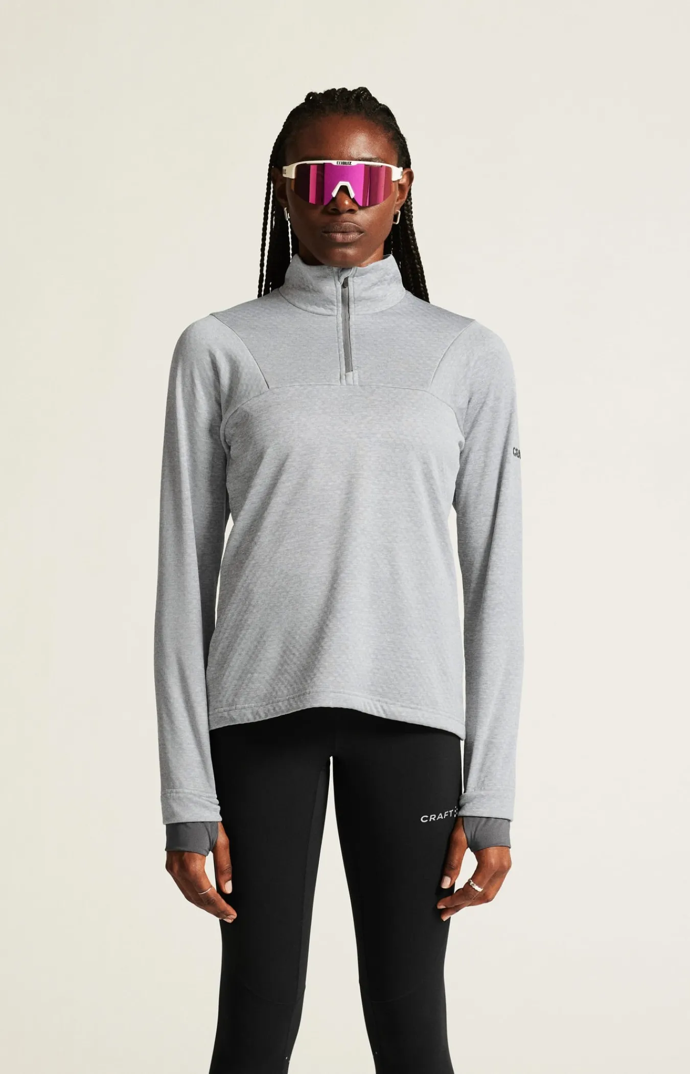 Mellomlag & Fleece|Mellomlag>Craft Sportswear CORE Gain Thermal Midlayer W Grey Melange