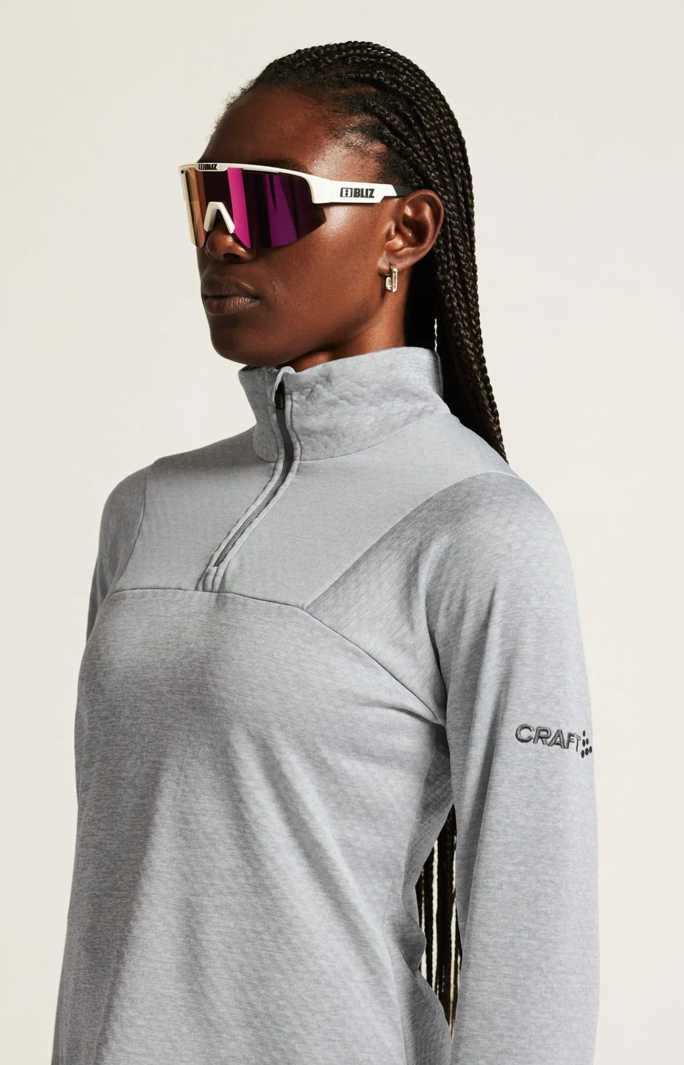 Mellomlag & Fleece|Mellomlag>Craft Sportswear CORE Gain Thermal Midlayer W Grey Melange