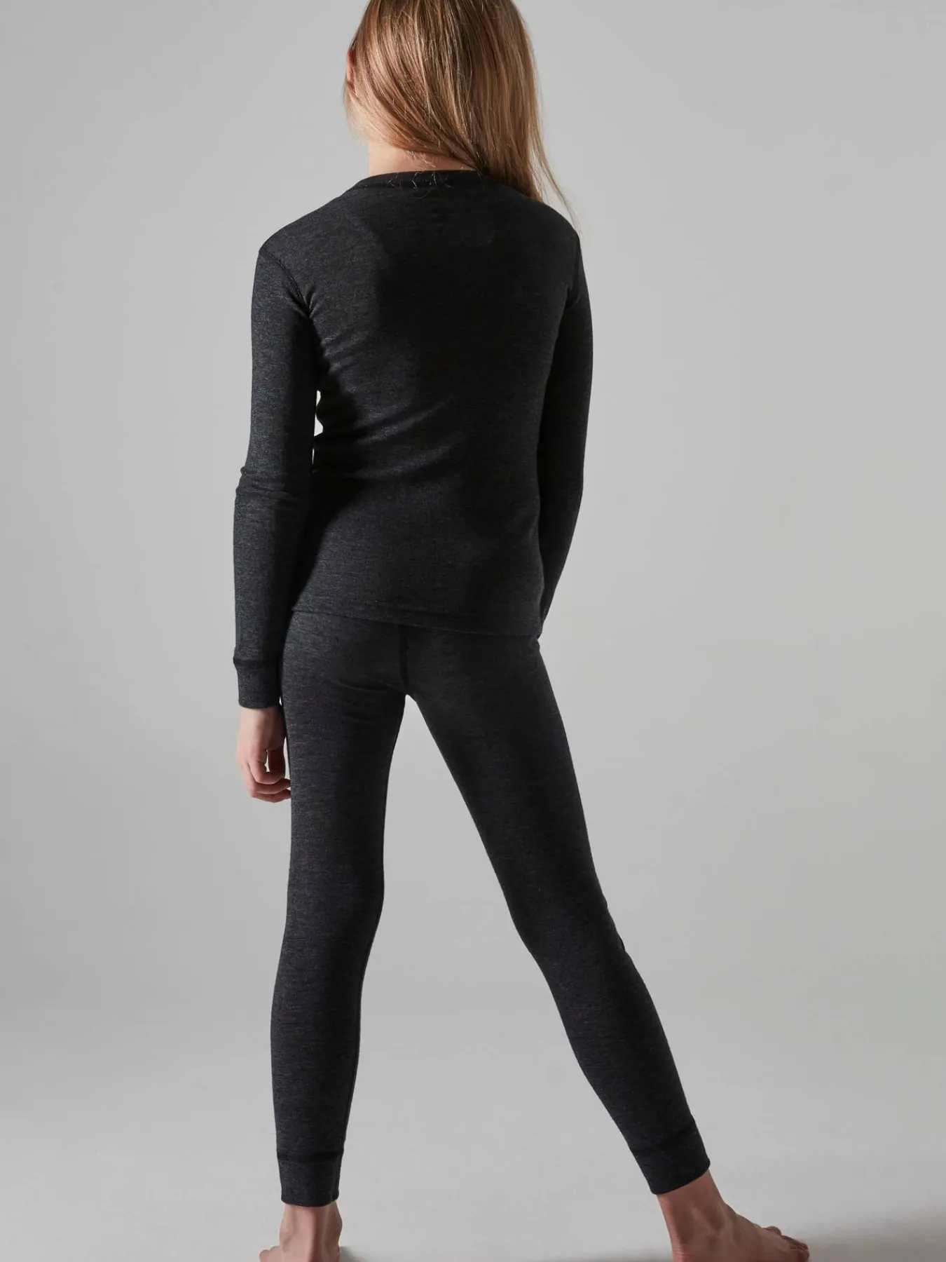 Ullundertøy>Craft Sportswear CORE Wool Merino Set J Black Melange