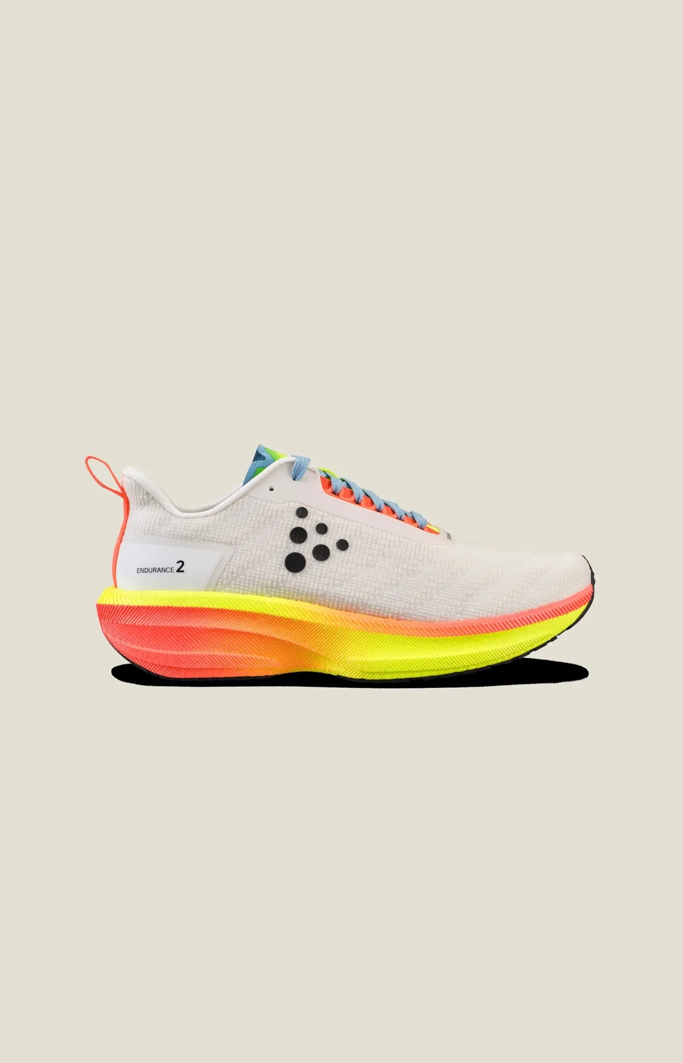 Løpesko Asfalt|Løping>Craft Sportswear Endurance 2 M Ash White/Shock