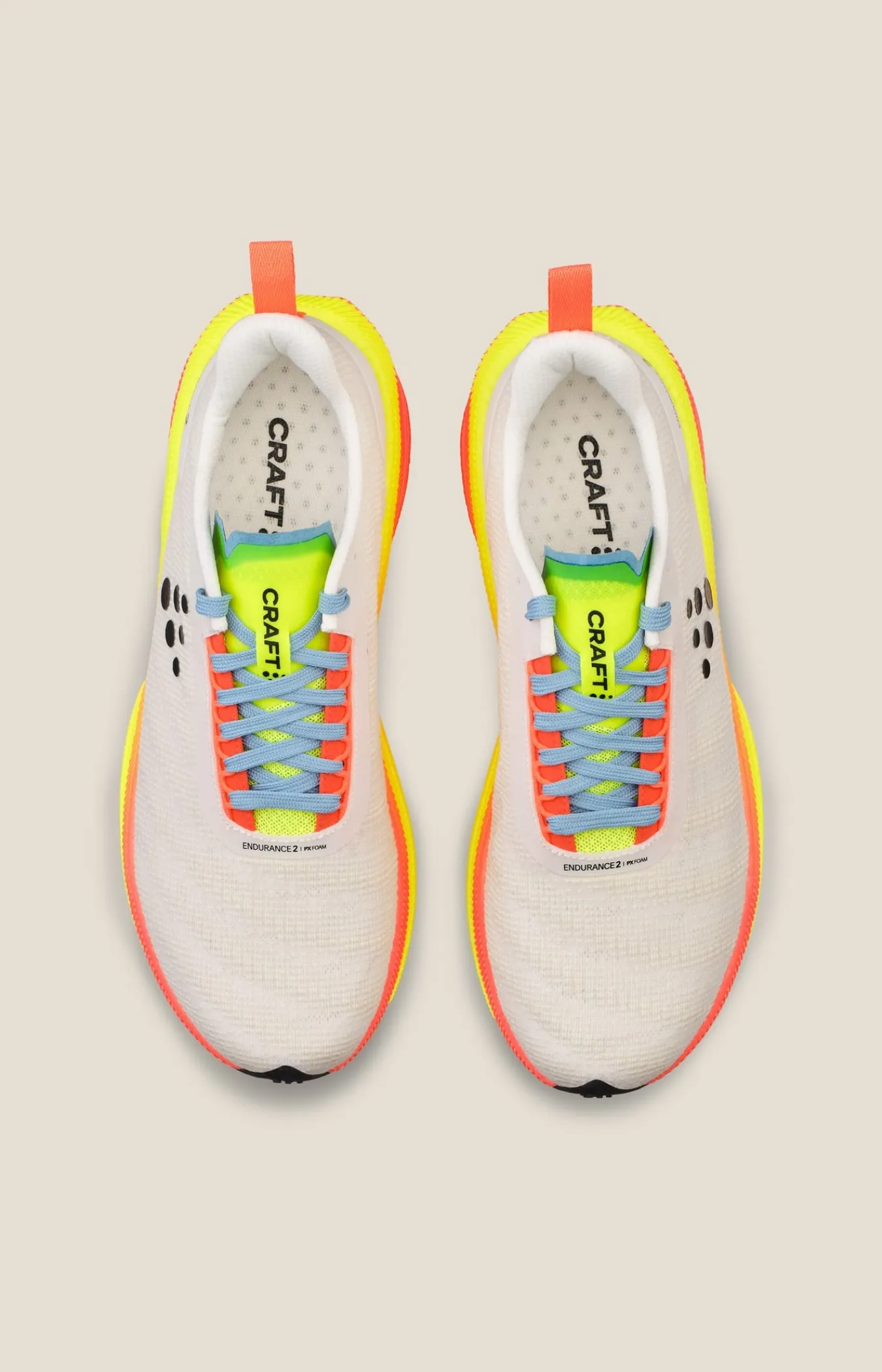 Løpesko Asfalt|Løping>Craft Sportswear Endurance 2 M Ash White/Shock