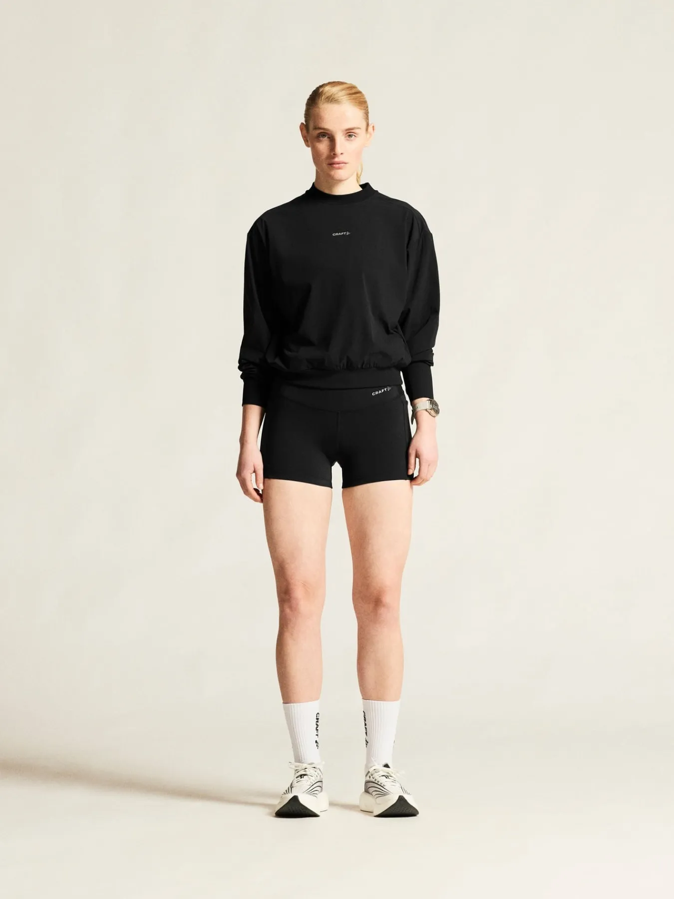 Tights|Løping>Craft Sportswear Essence Hotpants 3 W Sort