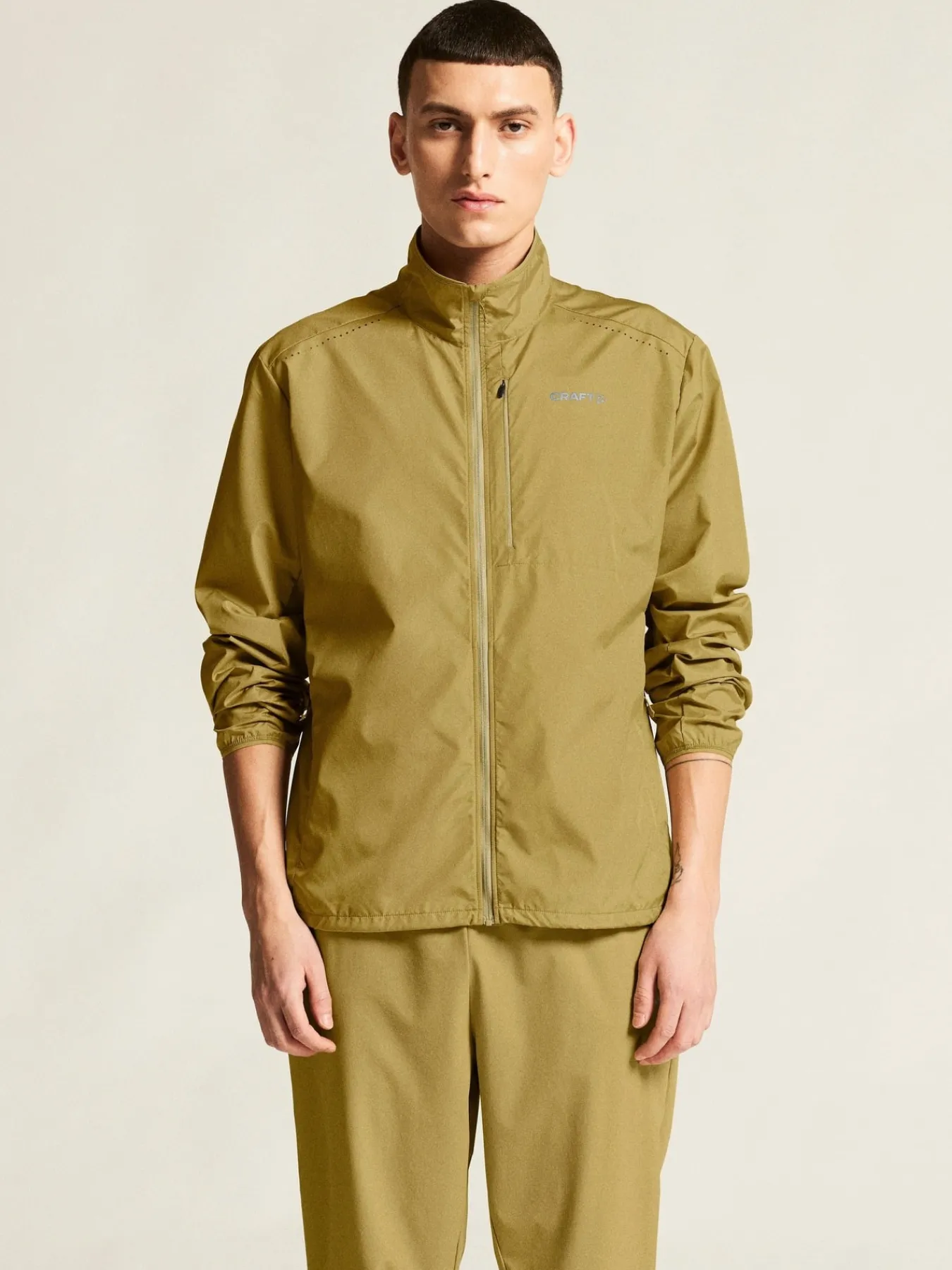 Jakker & Vester|Løping>Craft Sportswear Essence Wind Jacket 2 M Khaki