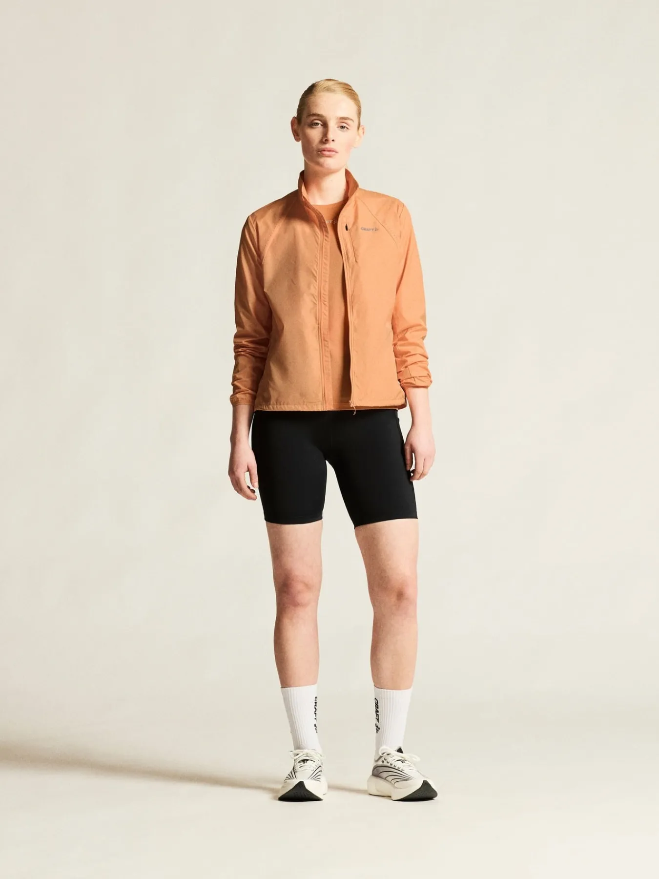 Jakker & Vester|Løping>Craft Sportswear Essence Wind Jacket 2 W Apricot