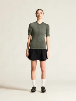 T-Skjorter & Singleter|Sykling>Craft Sportswear Everyday Wool SS Jersey W Leaf/Melange