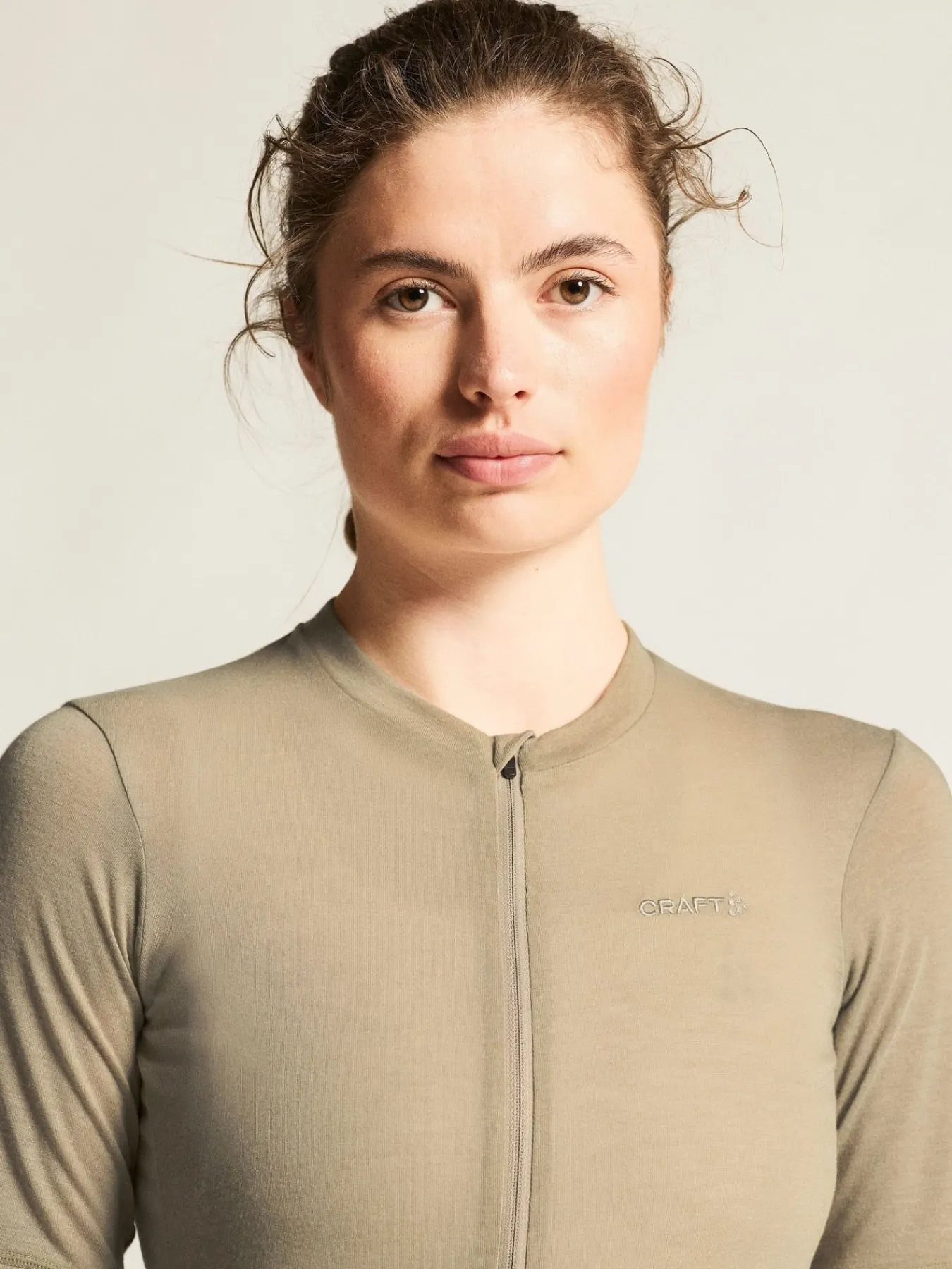 T-Skjorter & Singleter|Sykling>Craft Sportswear Everyday Wool SS Jersey W Hay/Melange